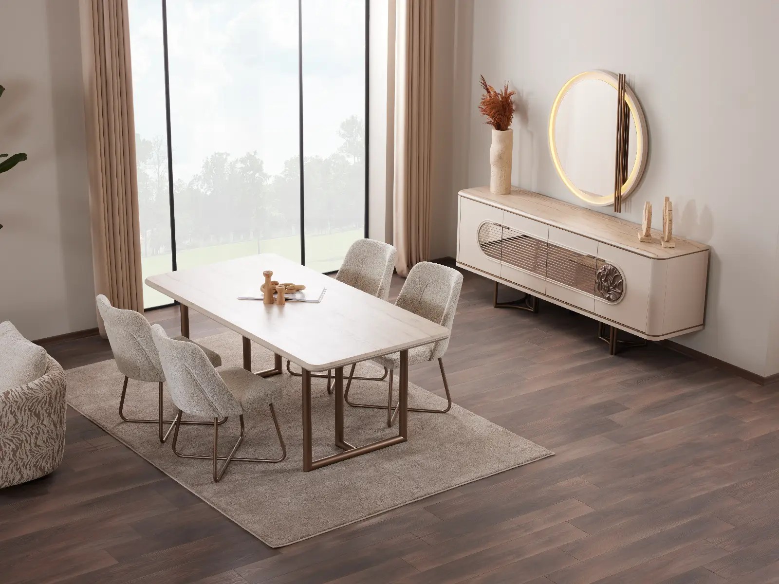 Loft Yemek Odası Takımı