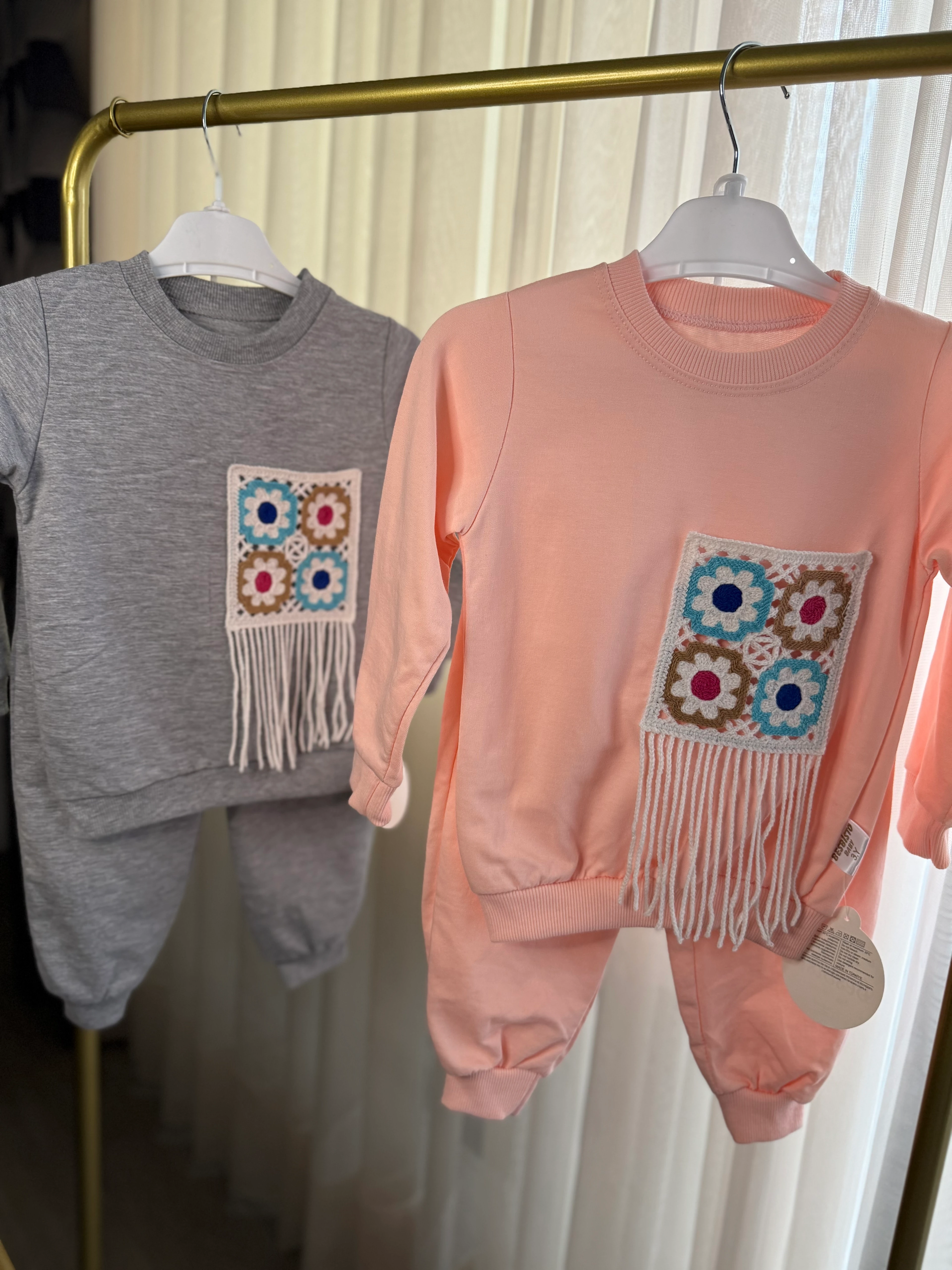 Örgü cep detay 2'li takım