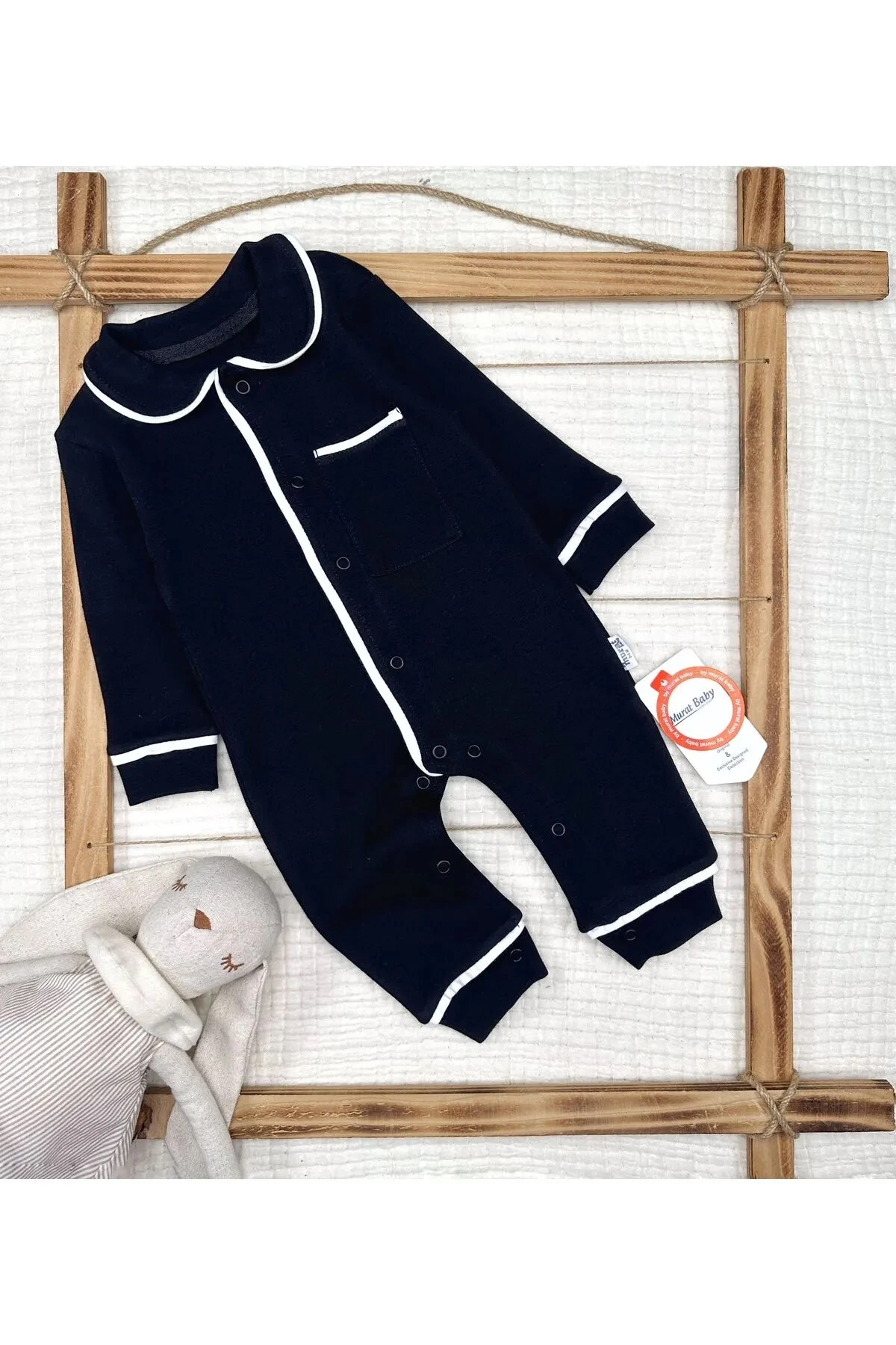 siyah cep detay tulum