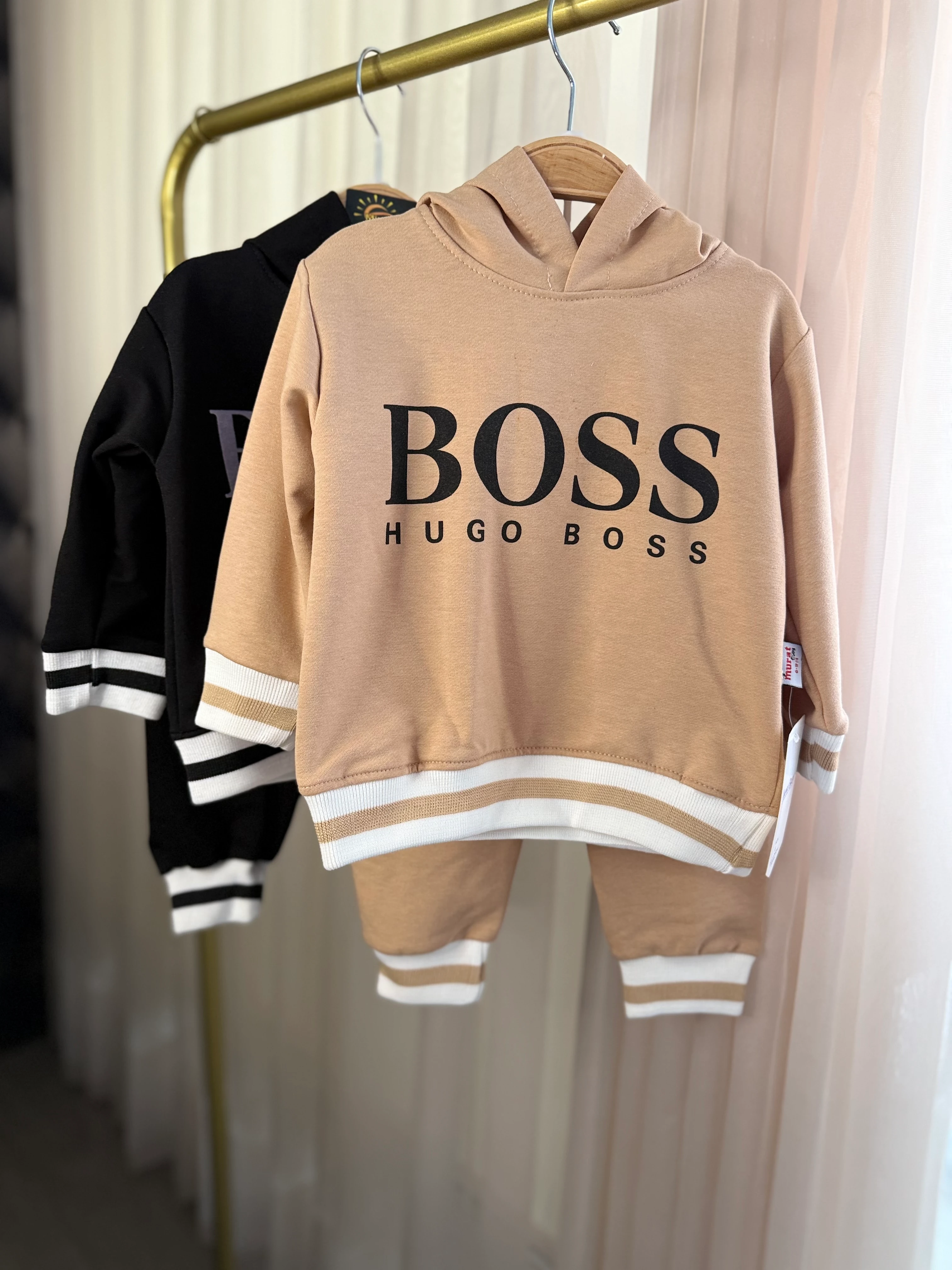 Hugo Boss Baskılı kapüşonlu 2'li takım