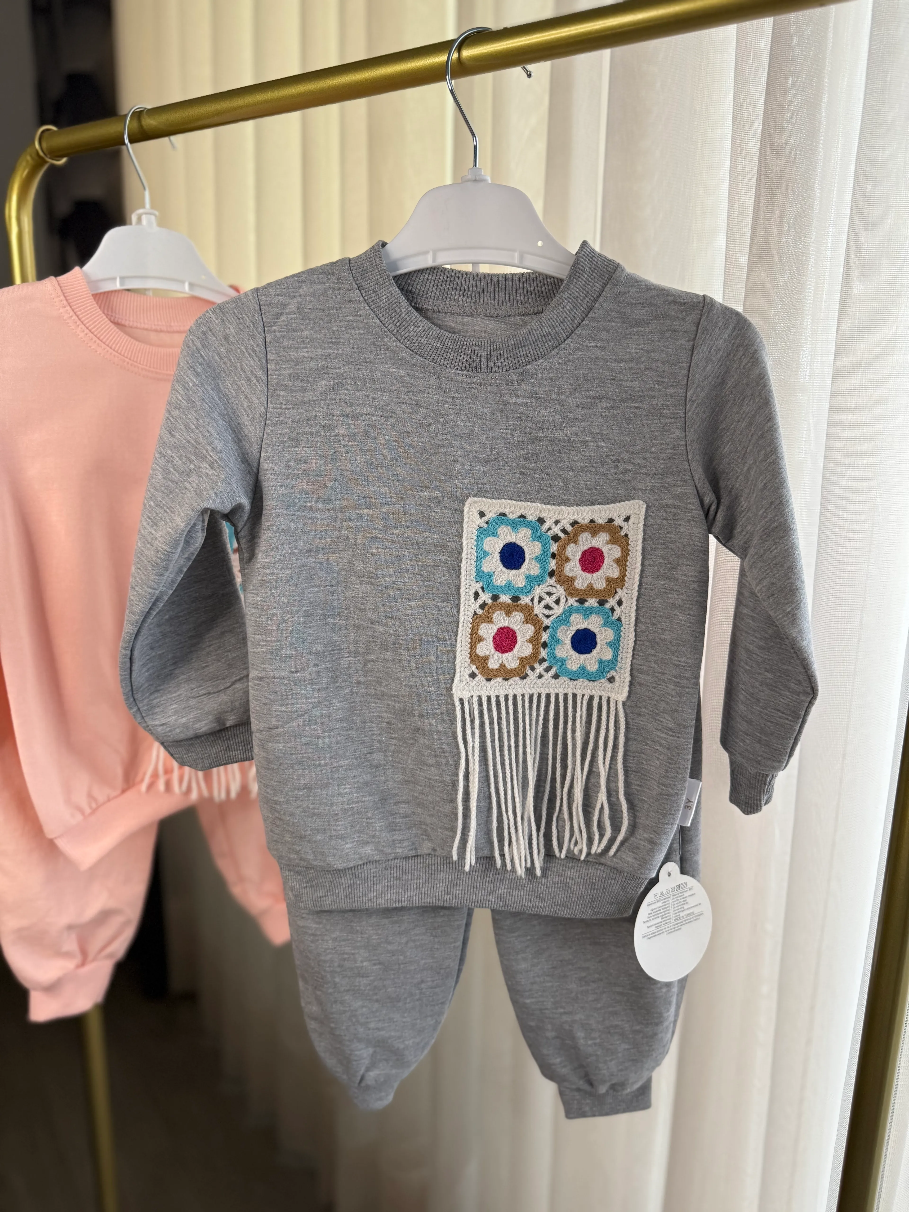 Örgü cep detay 2'li takım