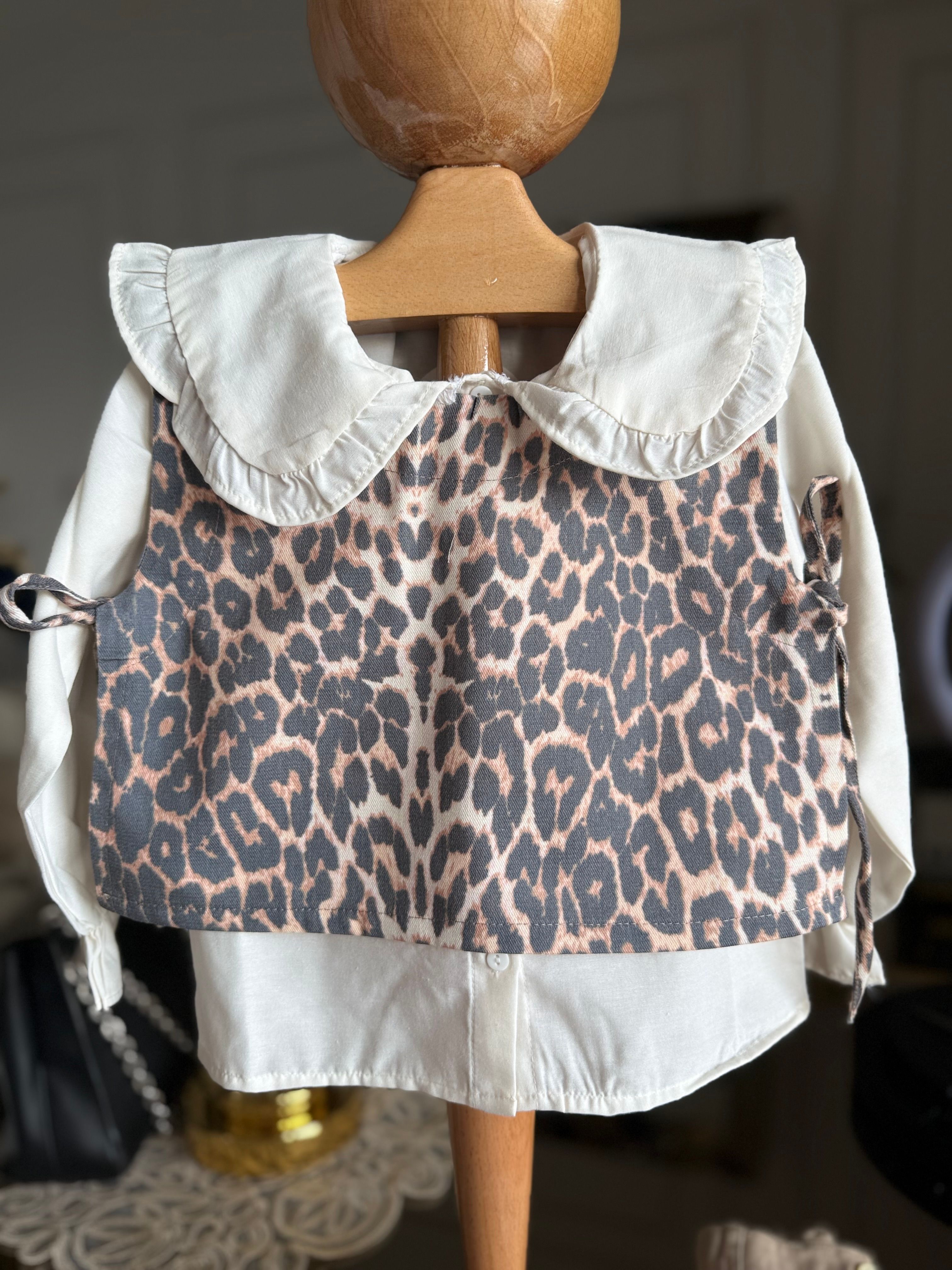 leopar süveter takım