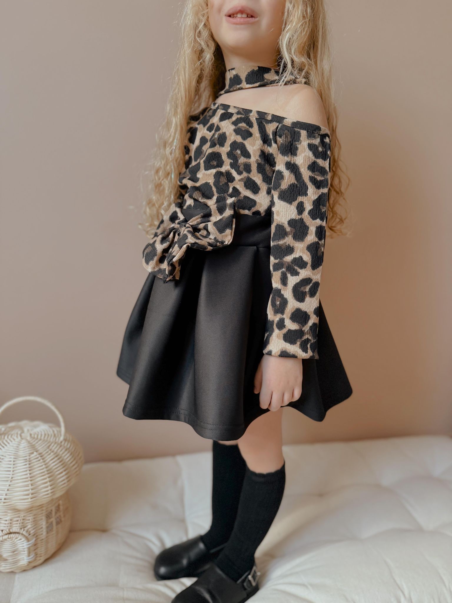 leopar etekli takım
