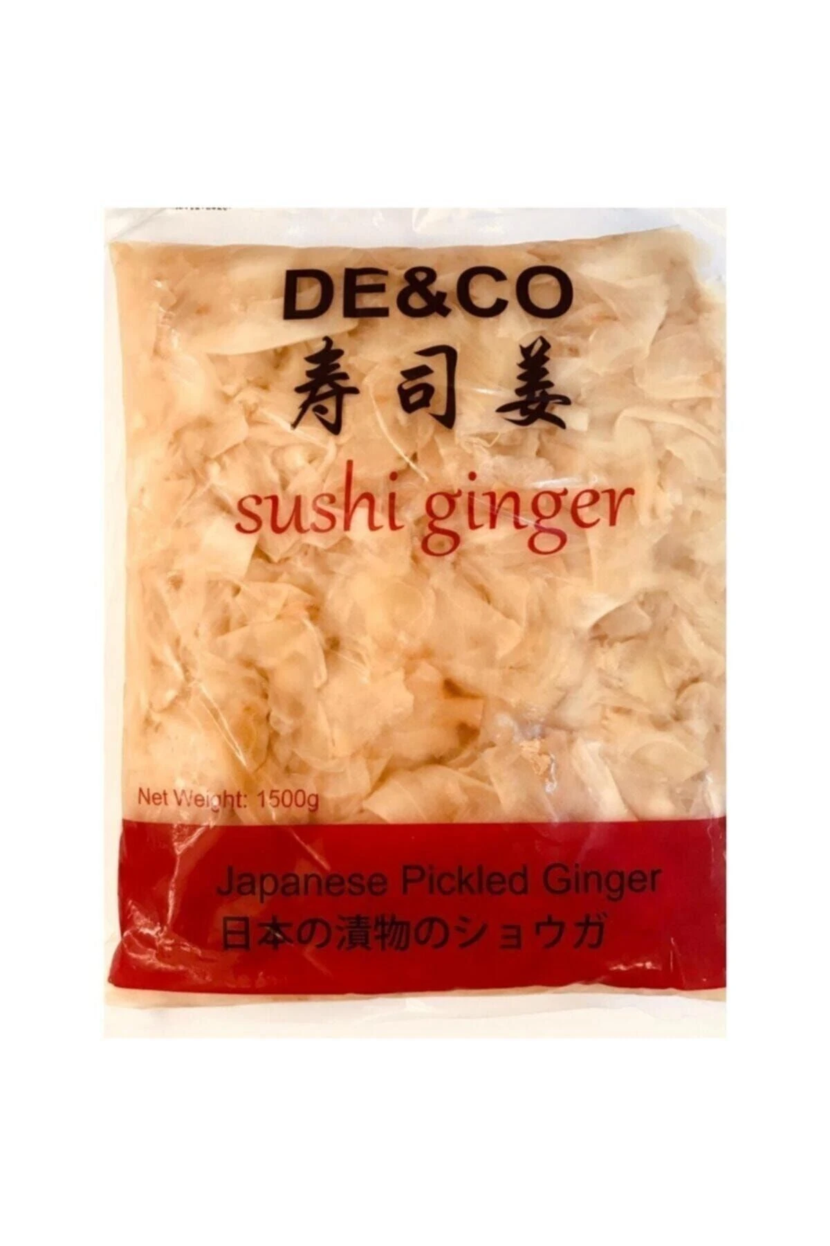 De&co Sushi Pickled Ginger Zencefil Turşusu 1500 Gr.