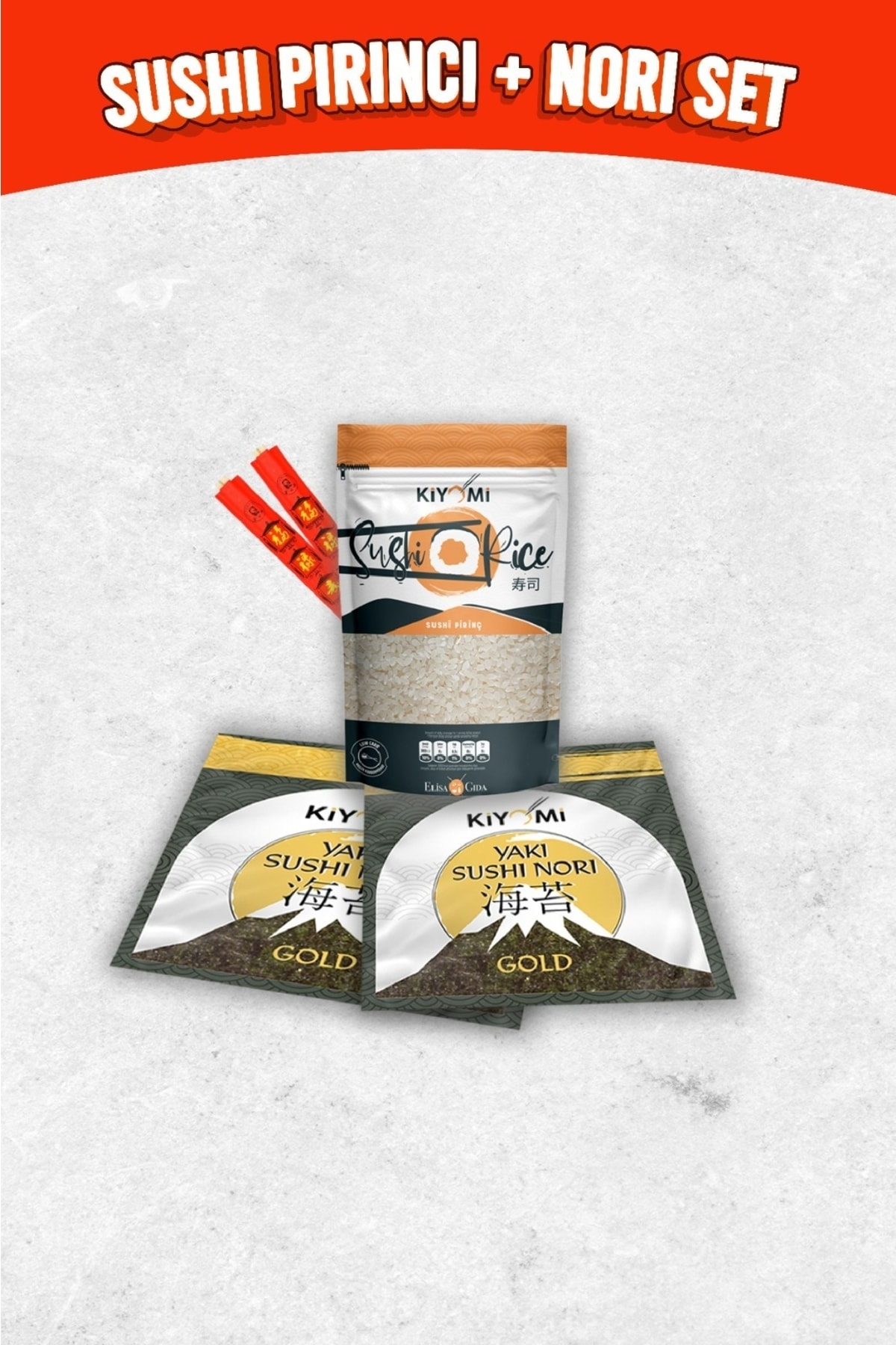 Suşi Pirinci + Doğal Sushi Nori Set