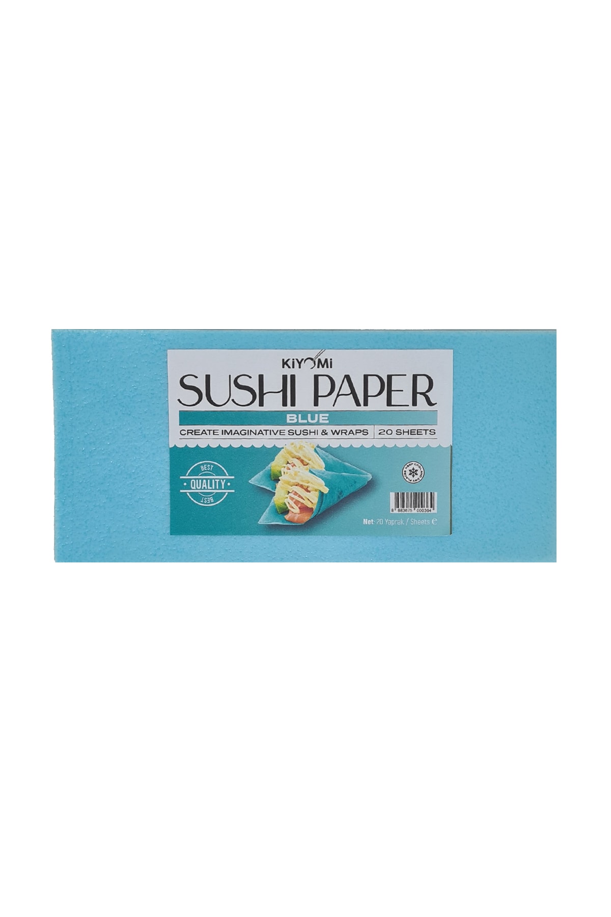 Mavi Soya Kağıdı - Suşi Kağıdı - Nori - Sushi Wrapper - 20 Yaprak