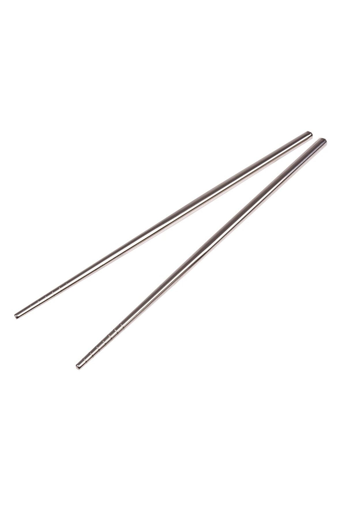 Çok kullanımlık Paslanmaz Çelik Chopstick | Kore Çin Japon Yeniden Kullanılabilir Yeme