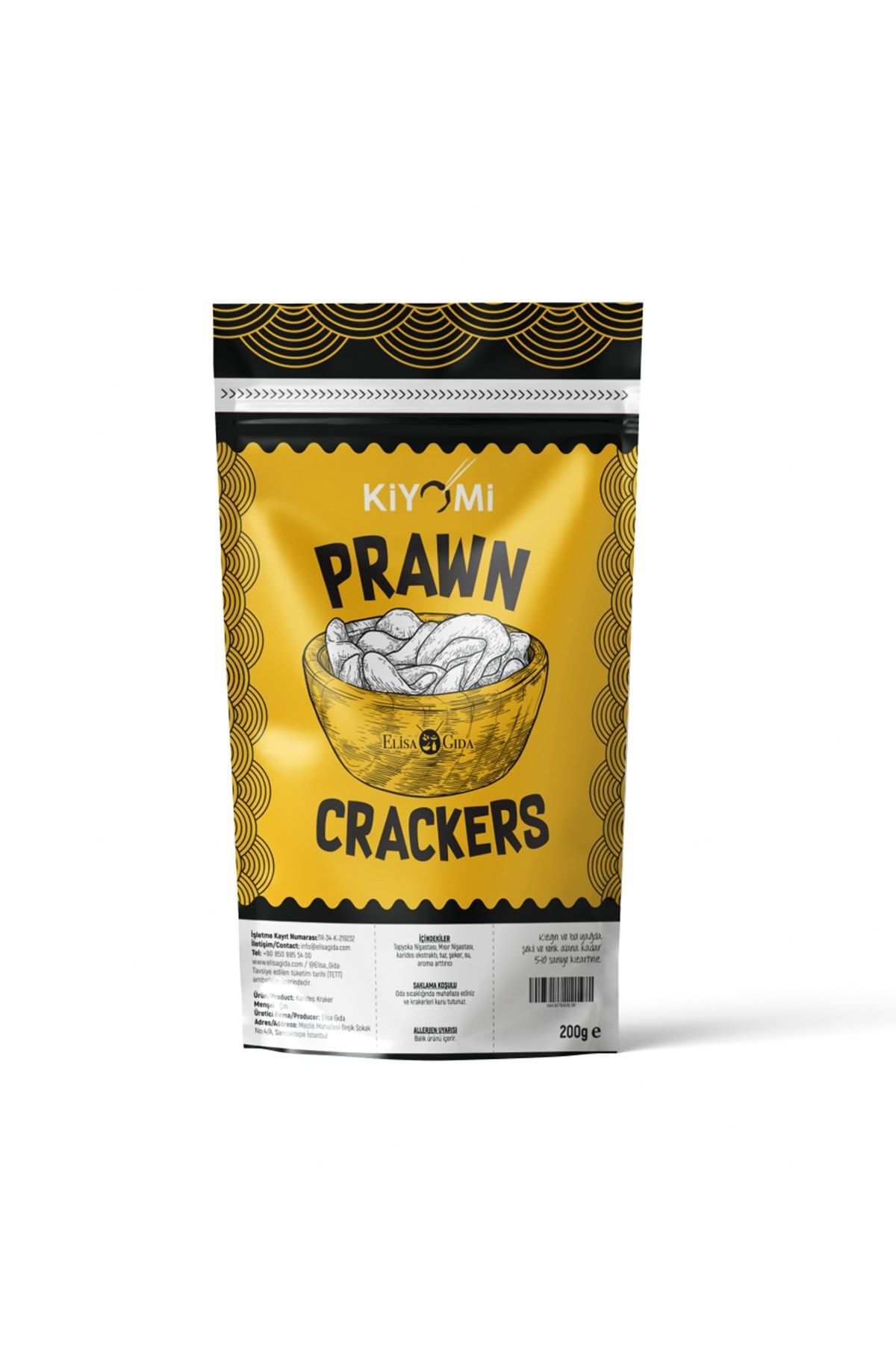 Karides Kraker Beyaz - 200 Gr