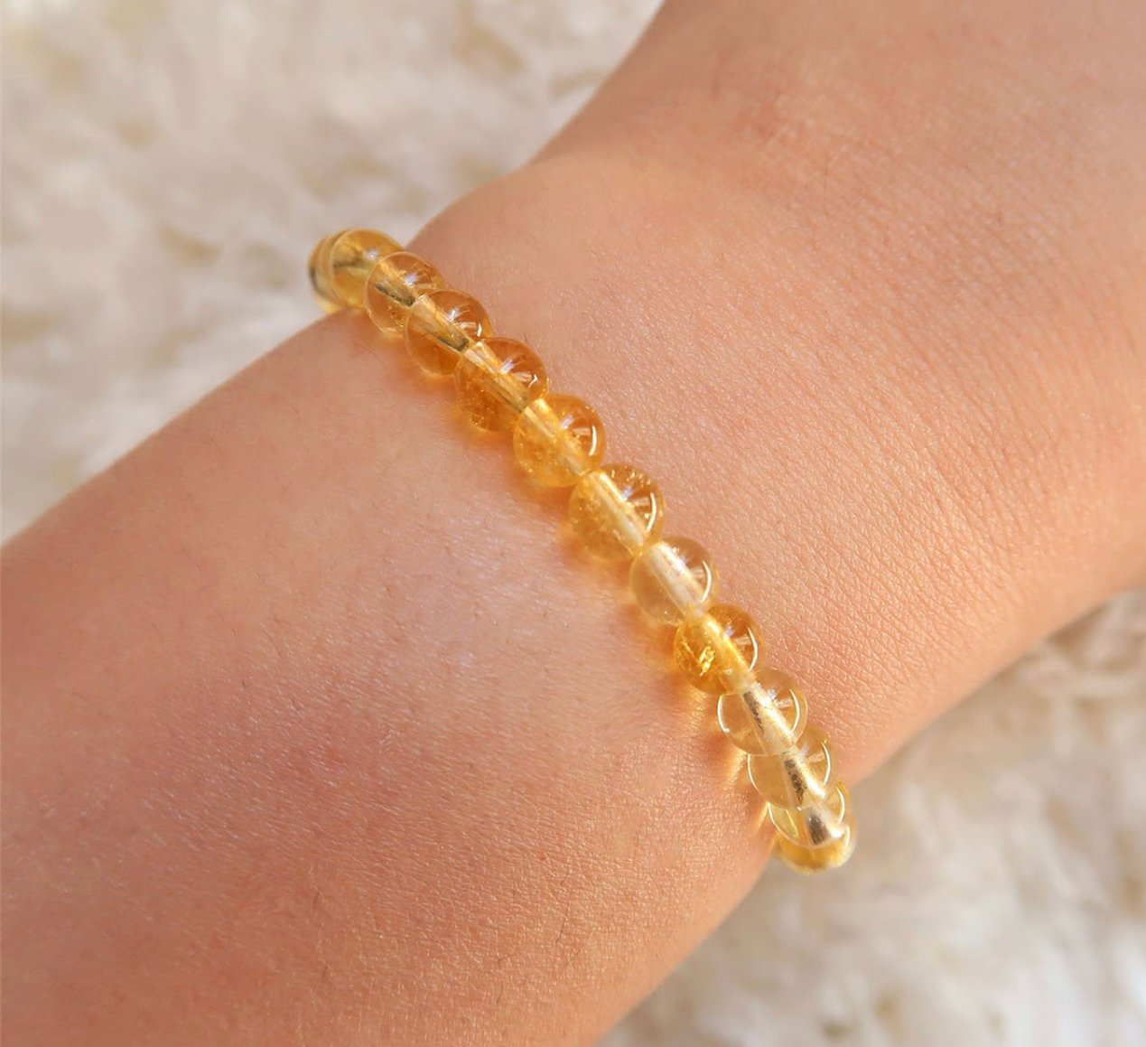 Citrine money stone bracelet