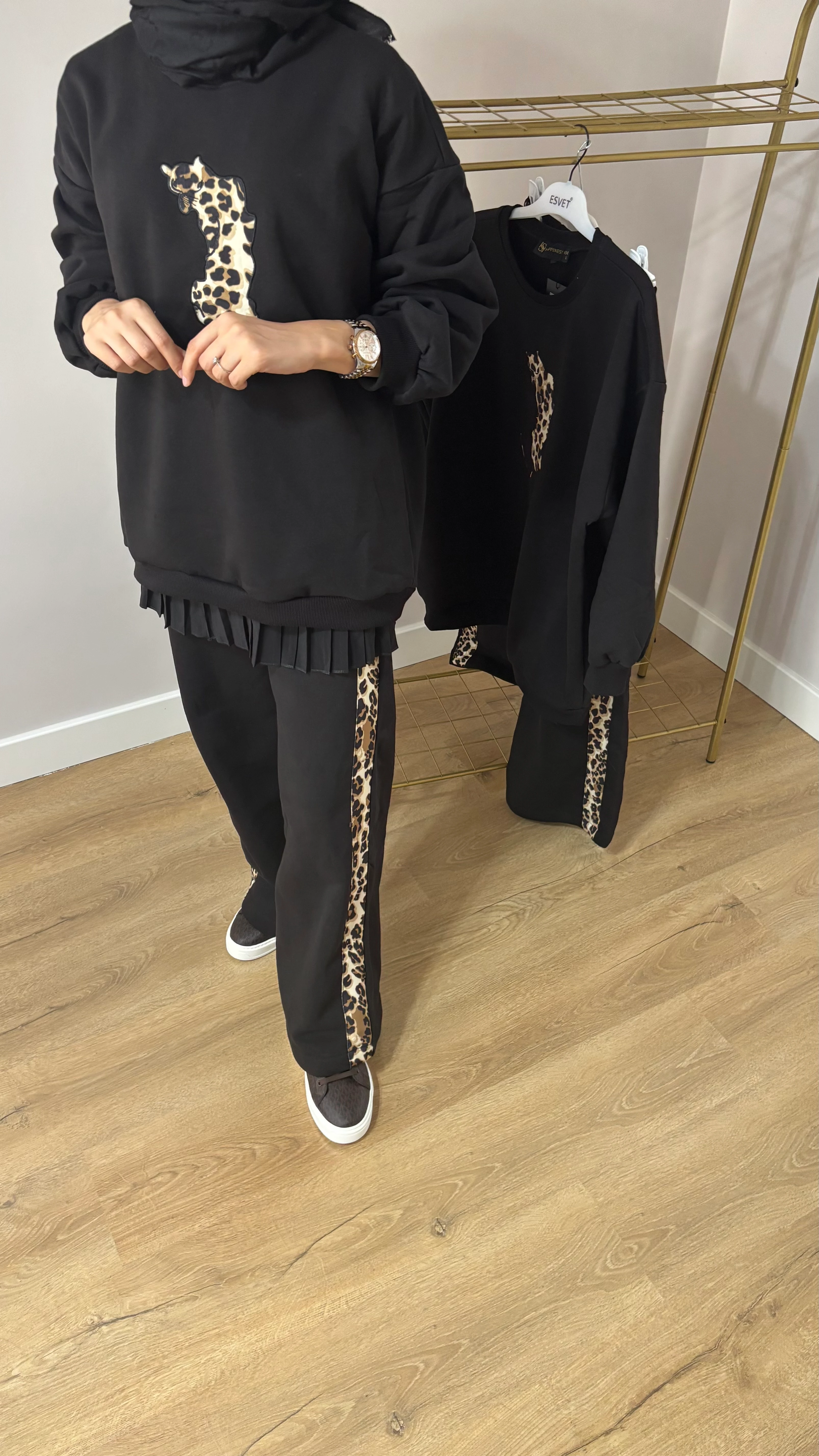 Leopar Detaylı Takım