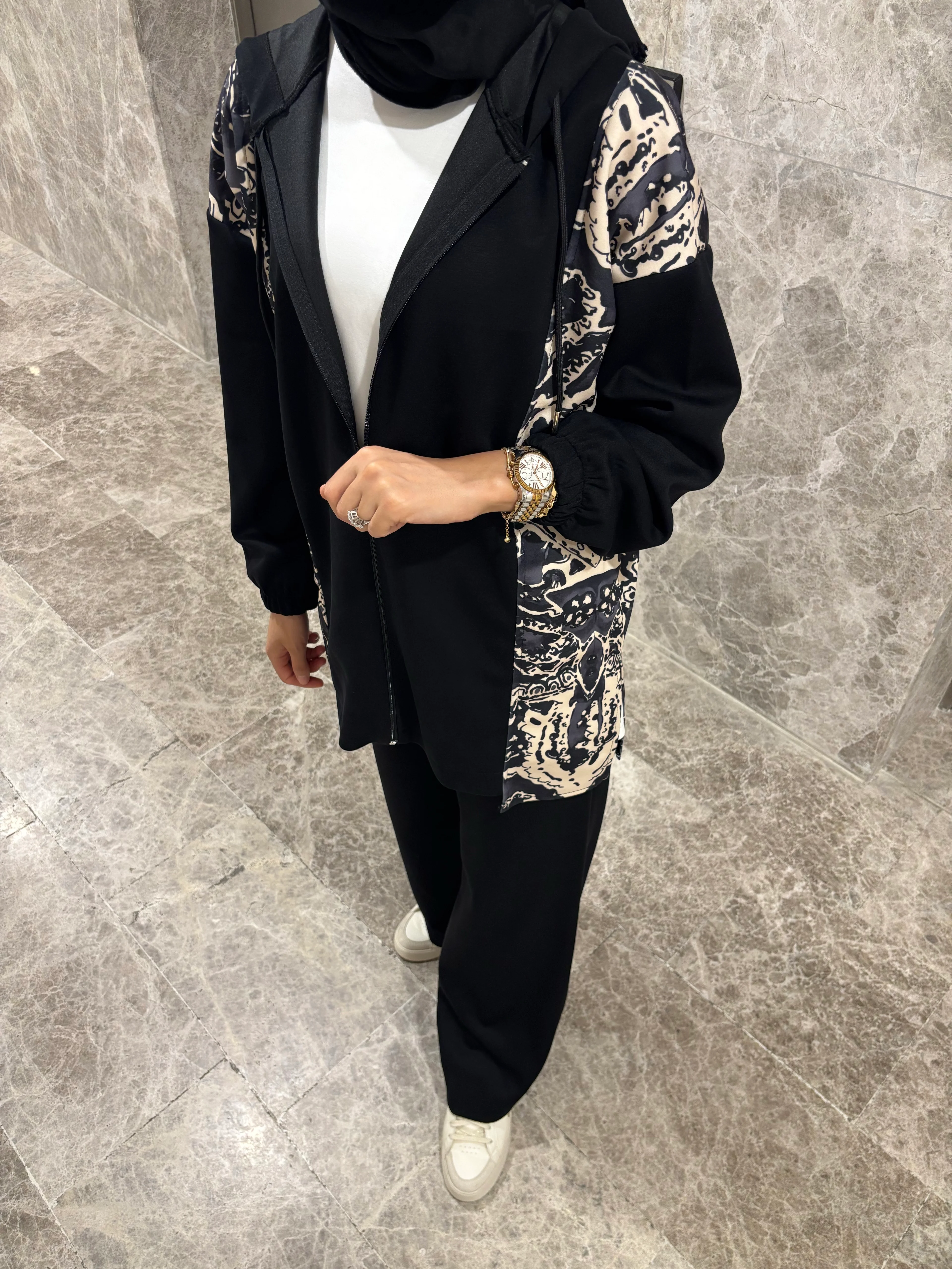 Desenli Oyho Takım - Siyah