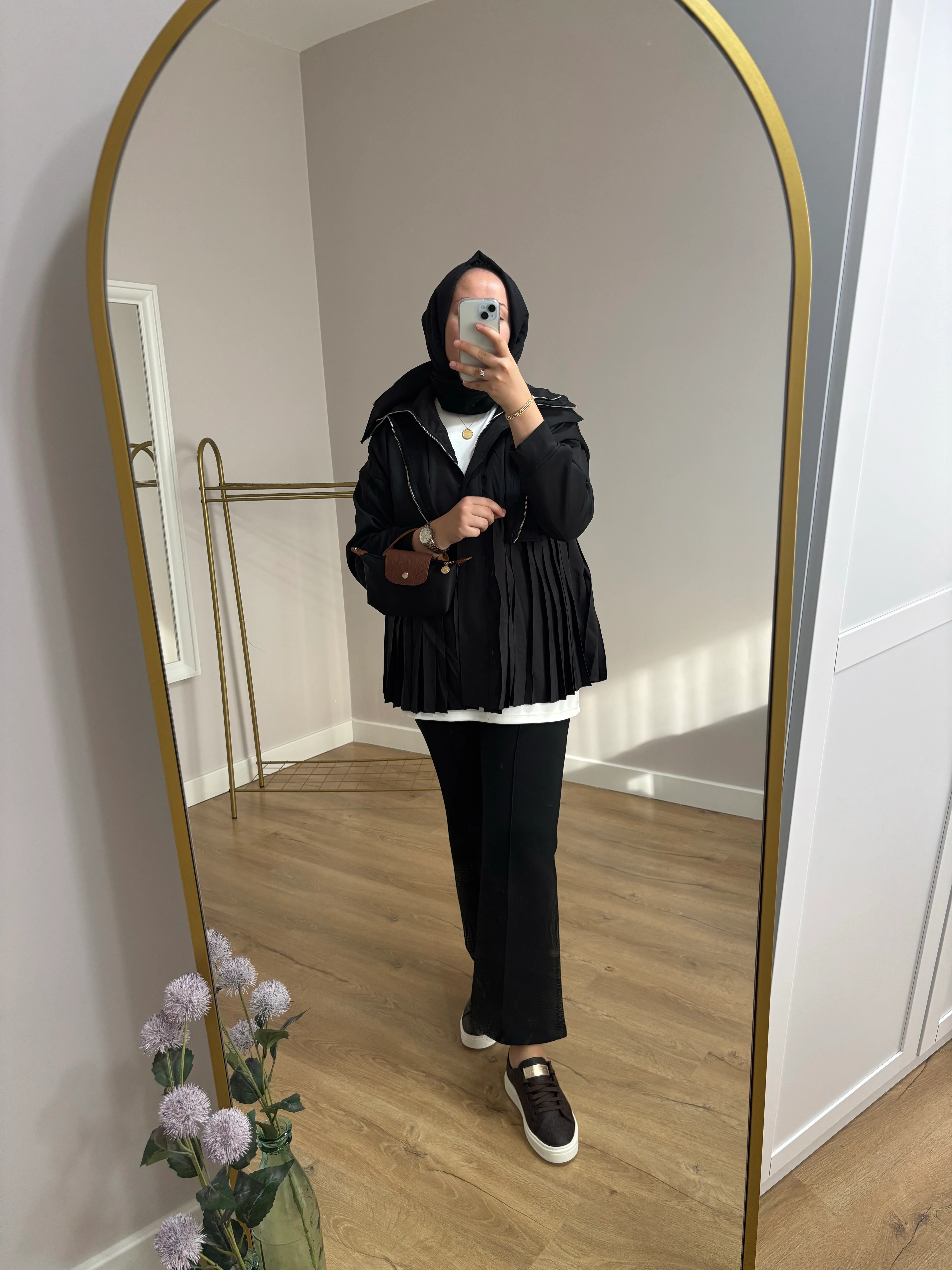 Paraşüt Kumaş Fermuarlı Ceket