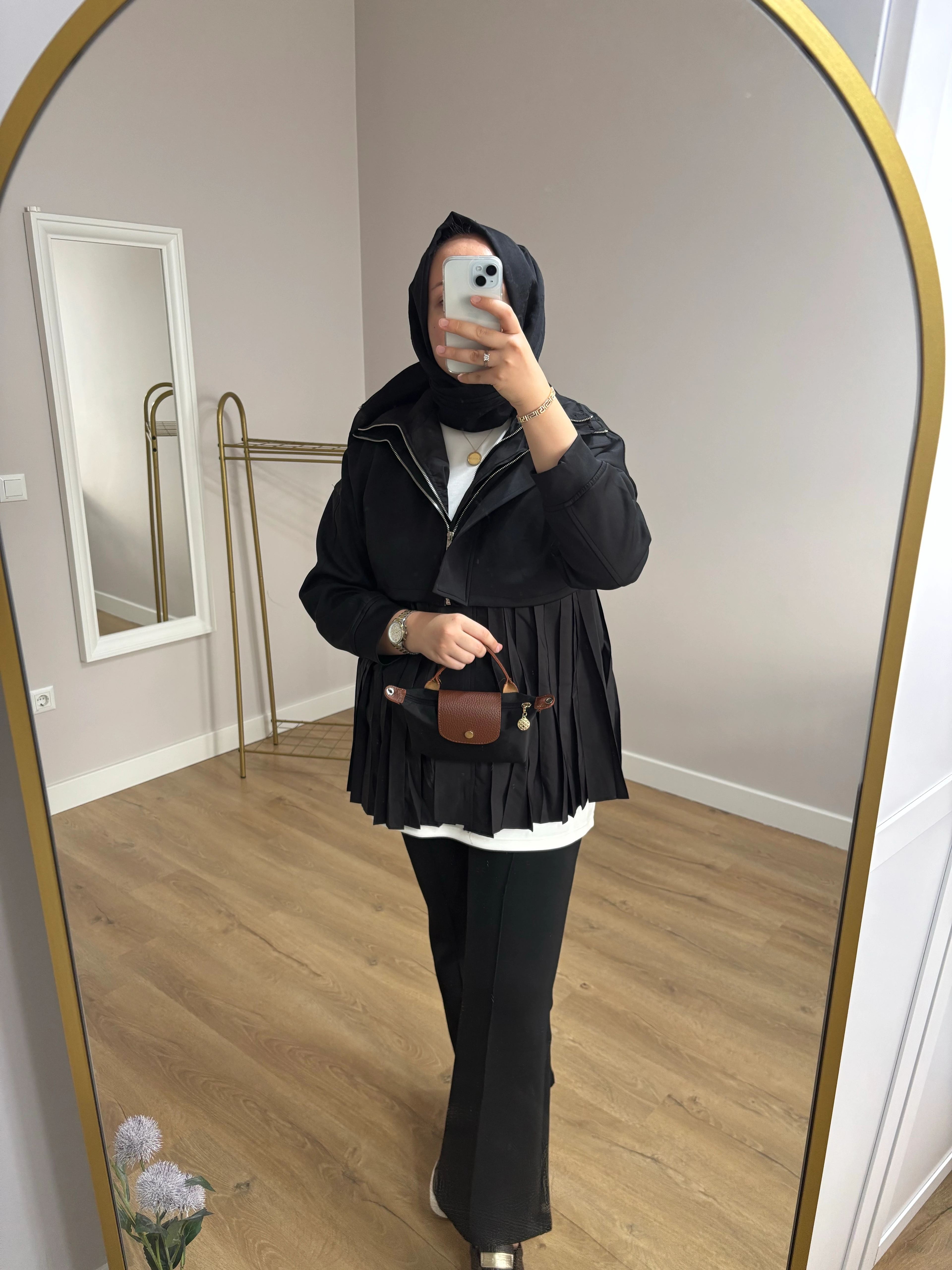 Paraşüt Kumaş Fermuarlı Ceket