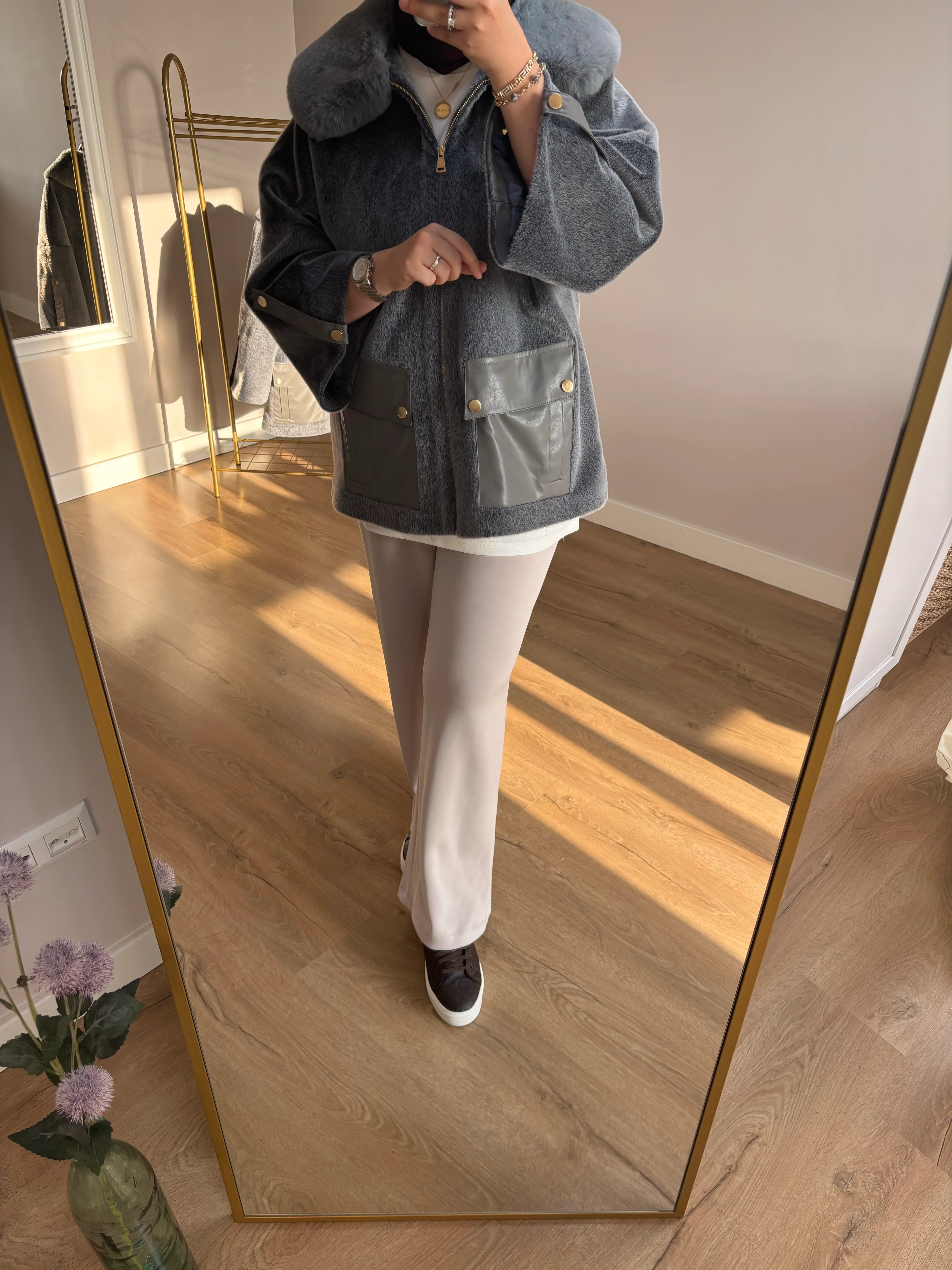 Kürk Detaylı Angora Kaban