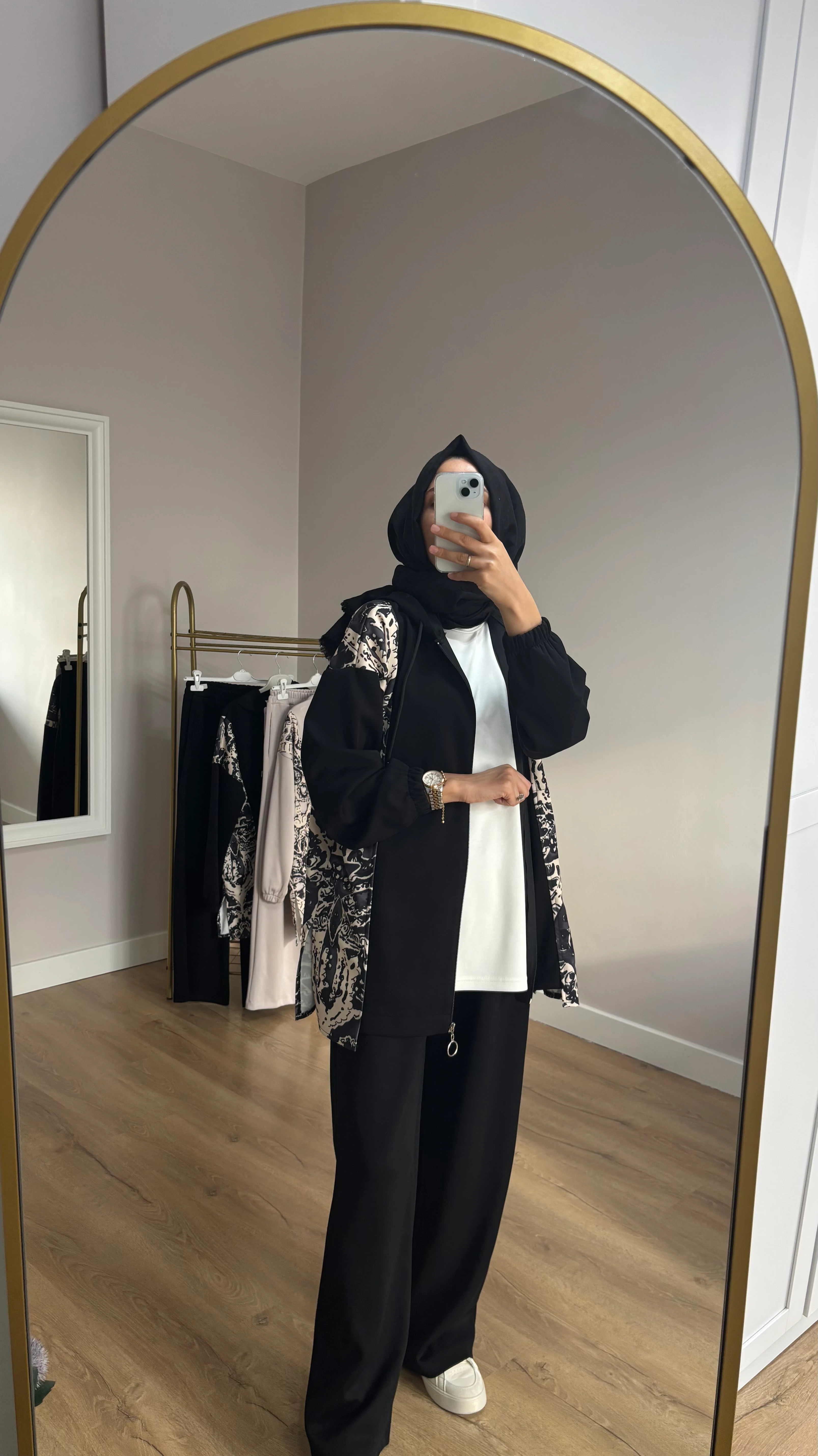 Desenli Oyho Takım - Siyah