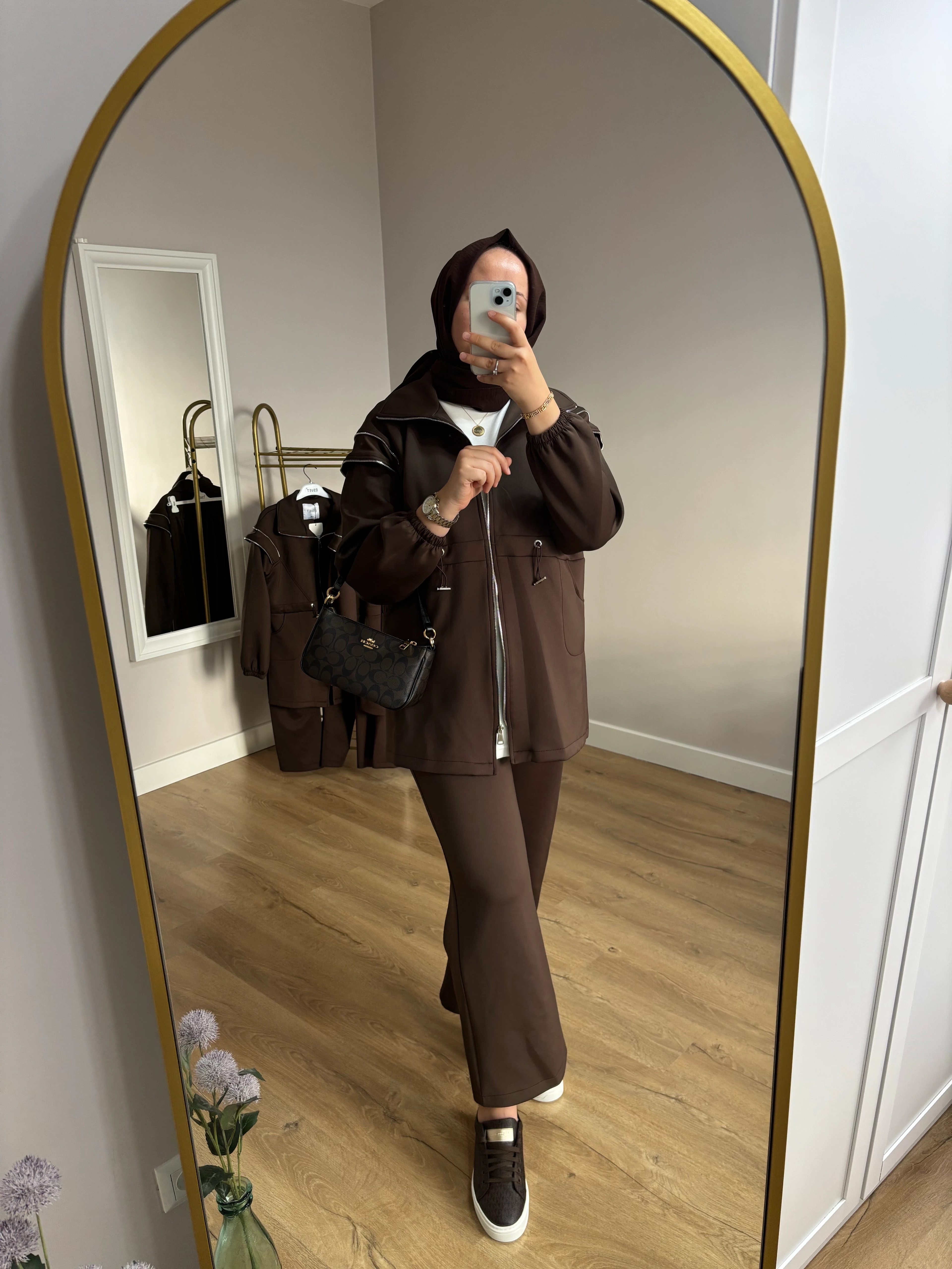 Fermuar Detaylı Scuba Takım