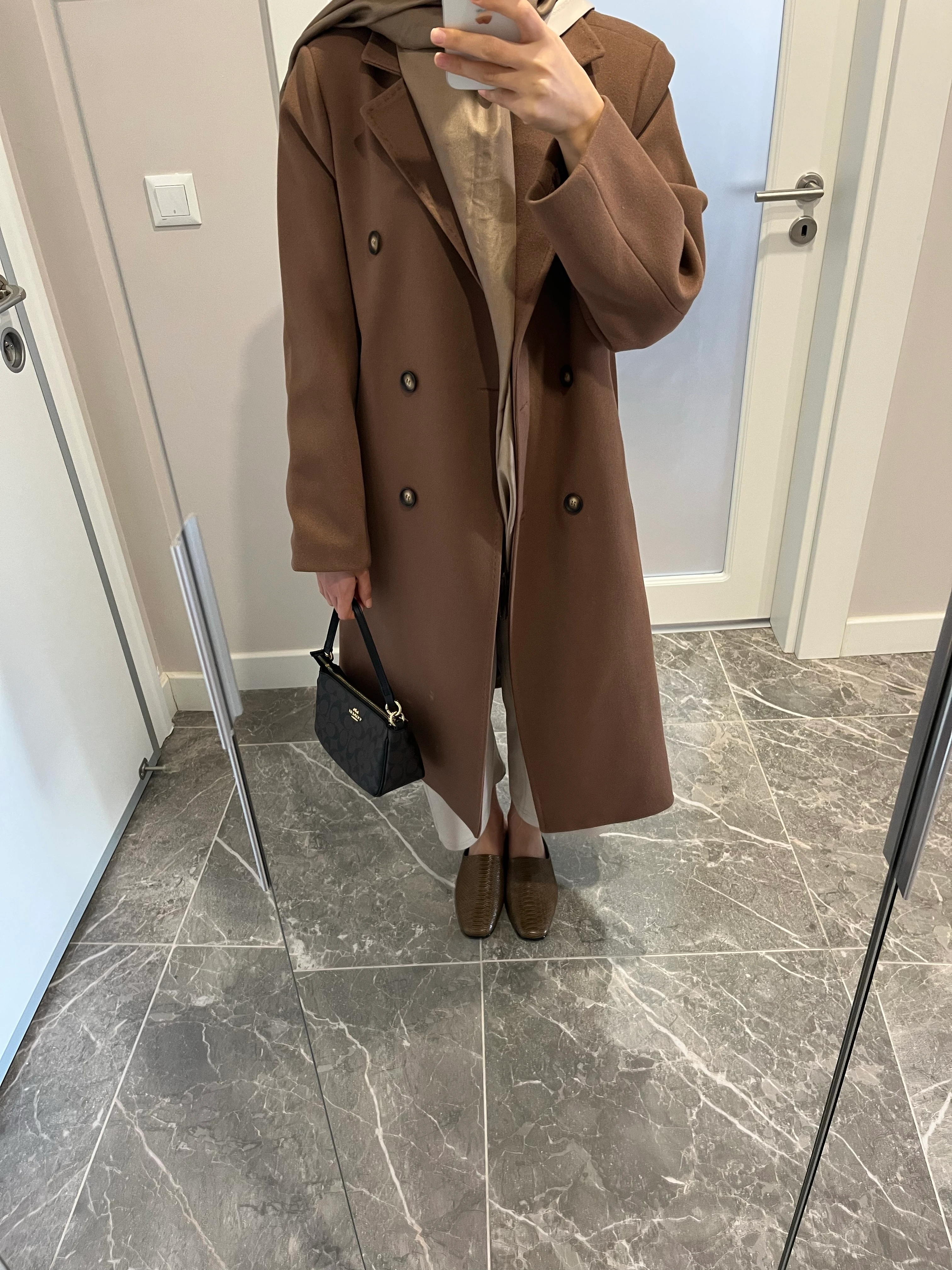 Camel Maskülen Kaşe Kaban