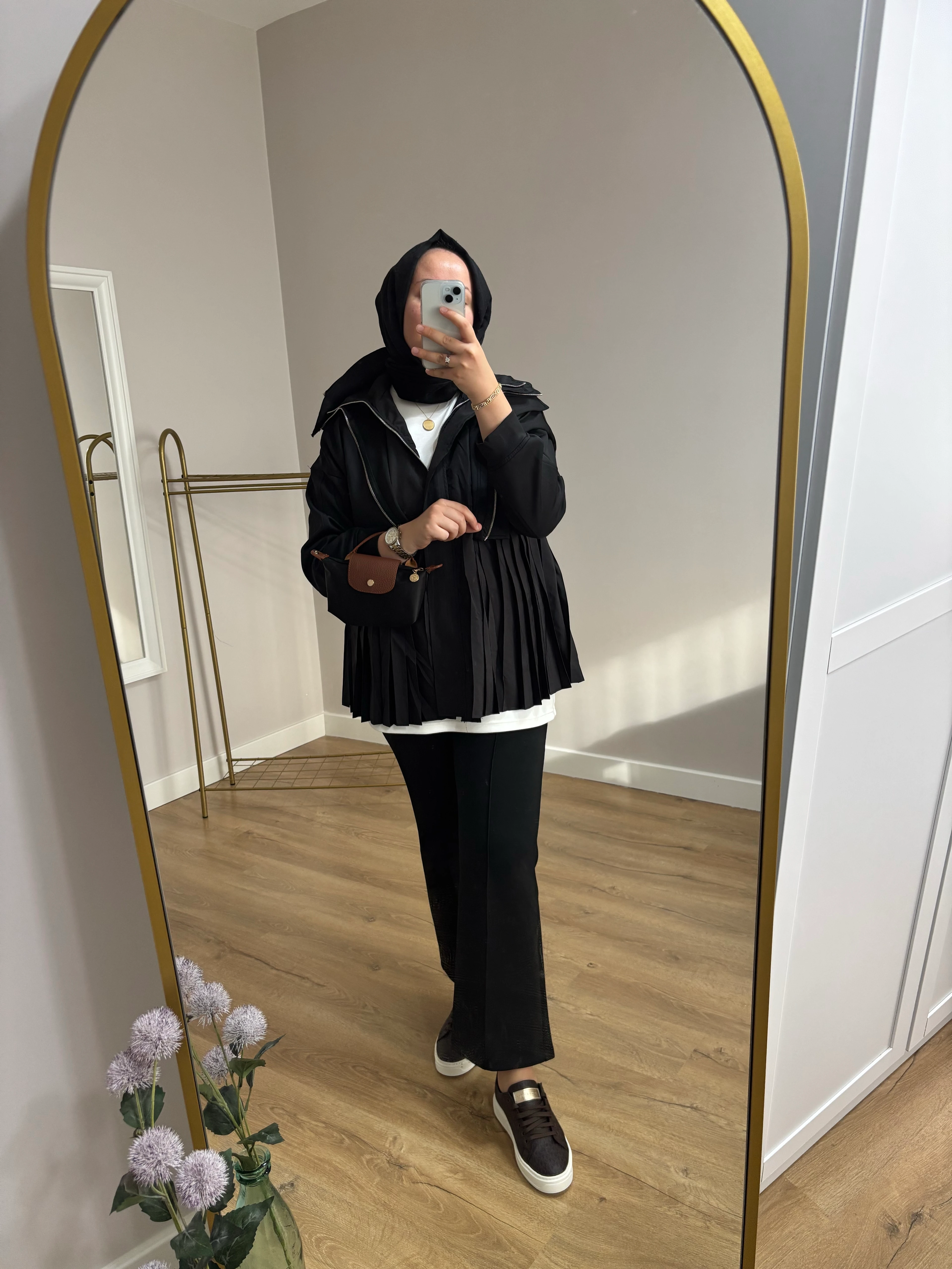 Paraşüt Kumaş Fermuarlı Ceket