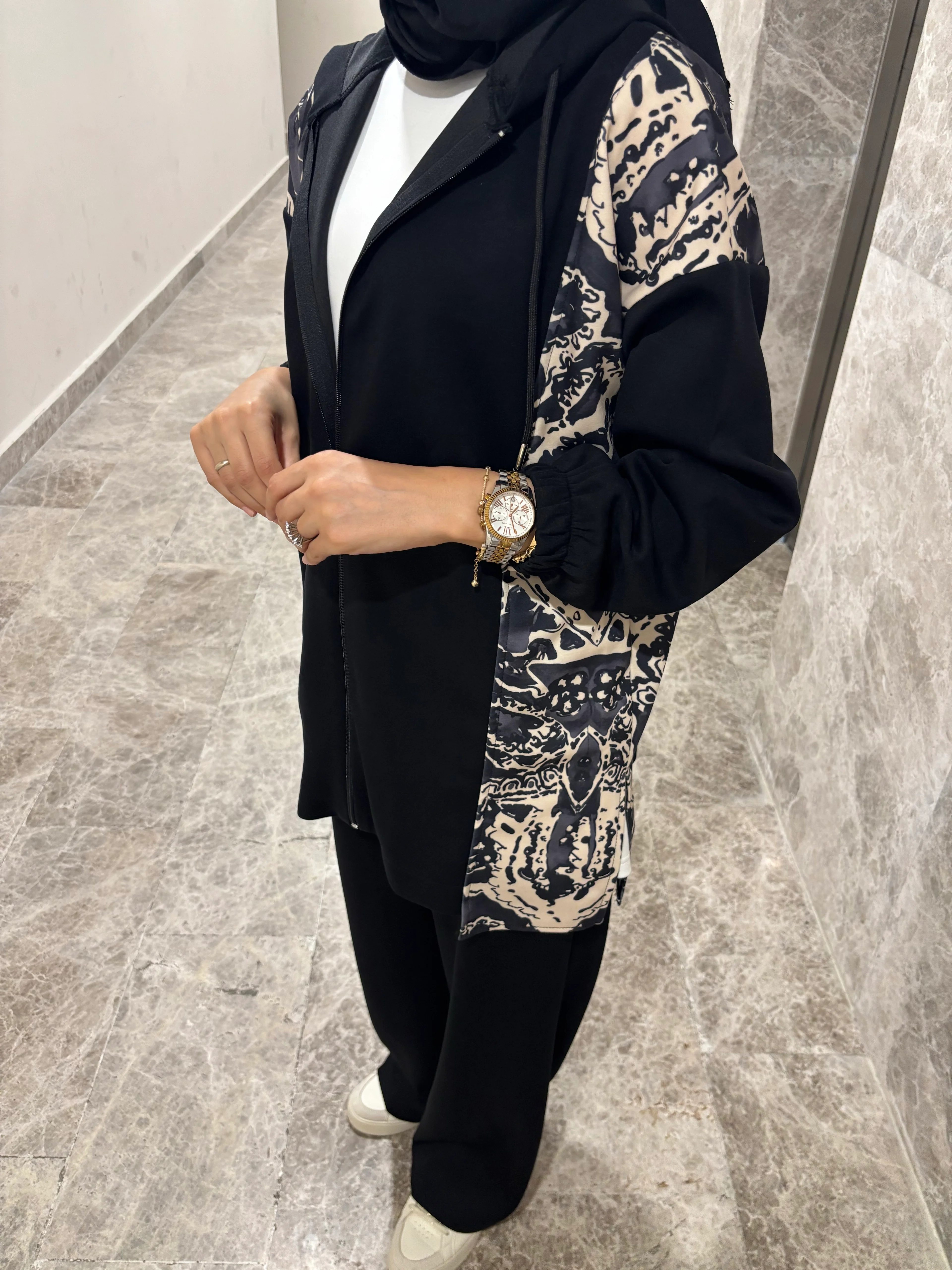 Desenli Oyho Takım - Siyah