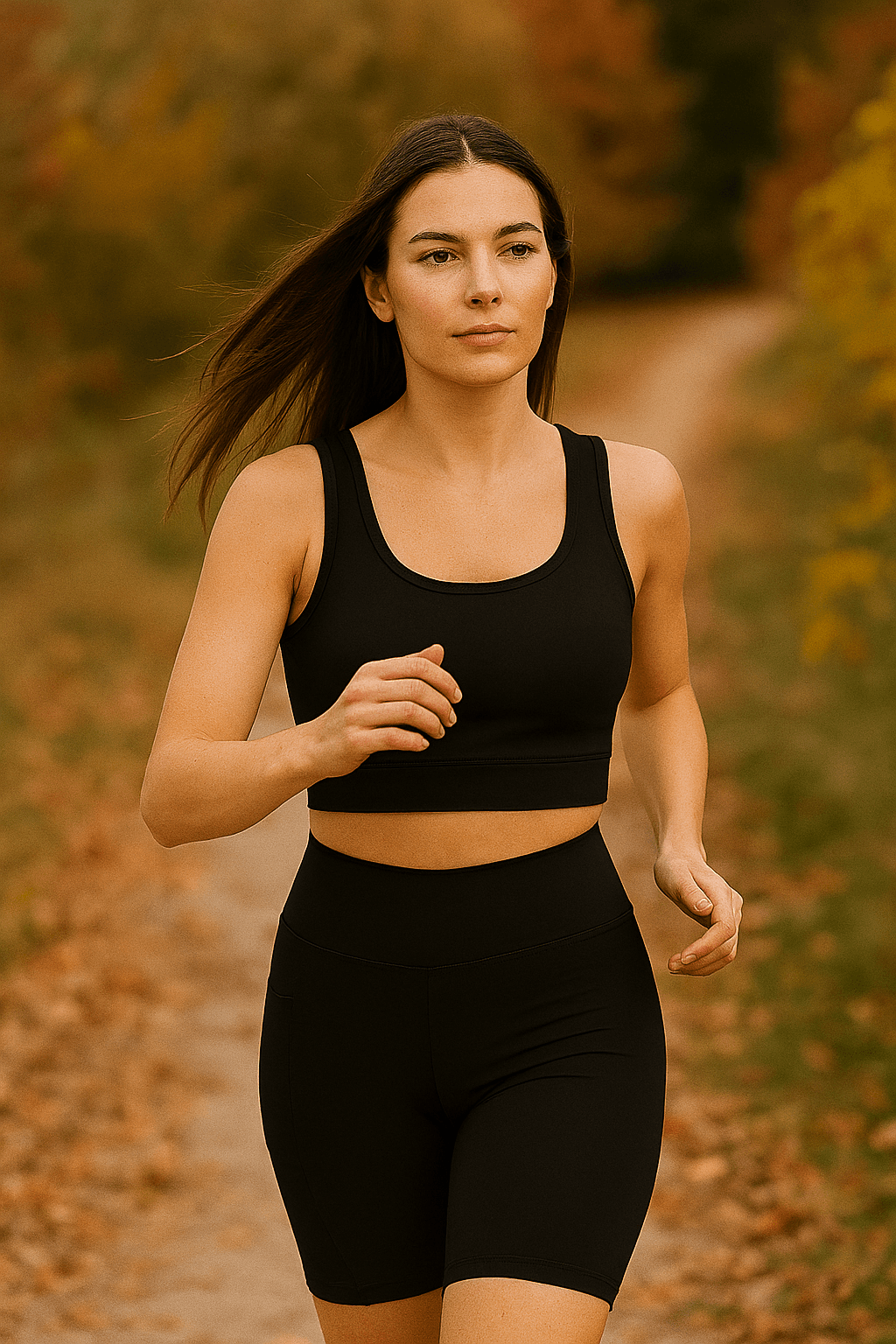 Crop Kısa Tayt Spor Takım