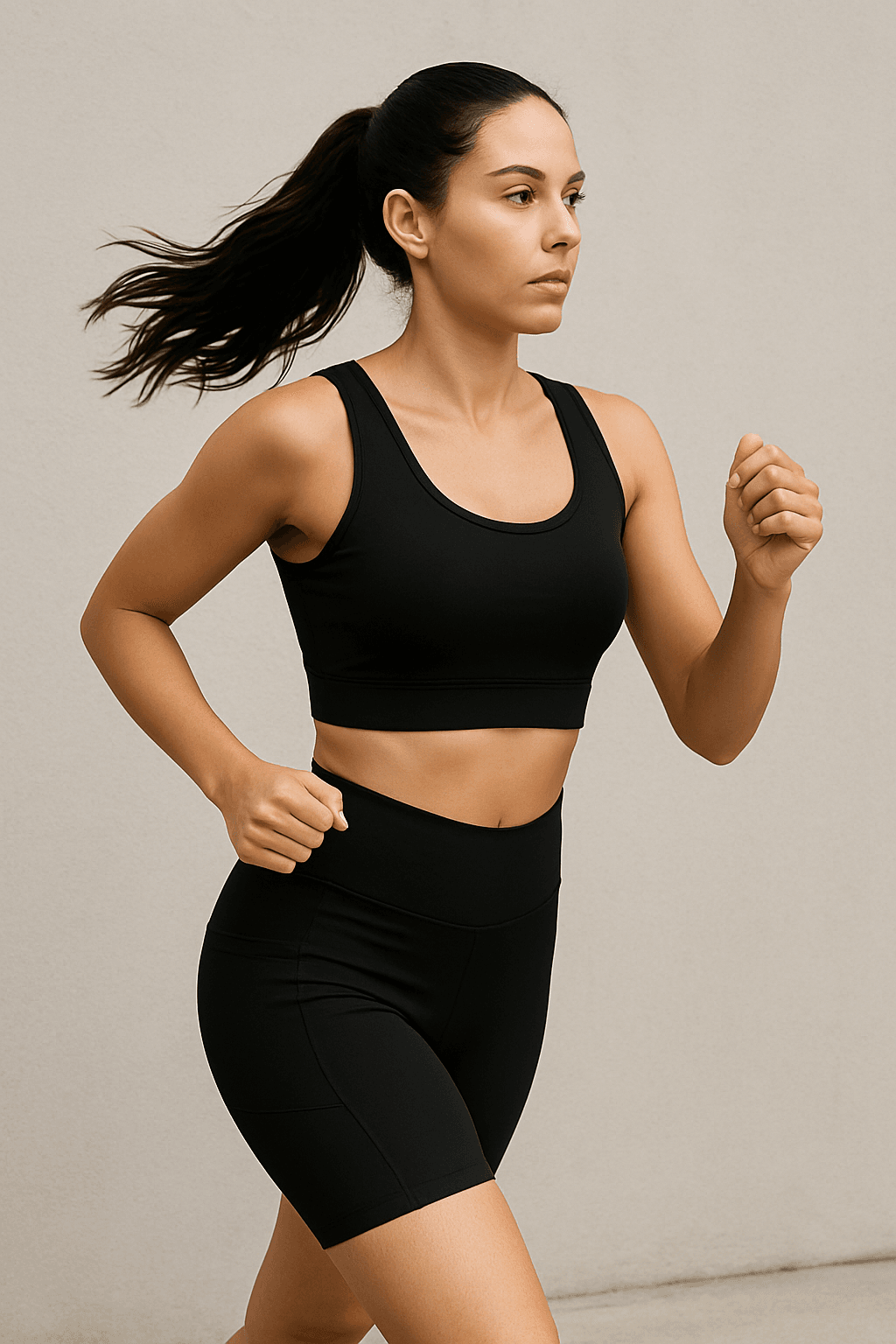 Crop Kısa Tayt Spor Takım