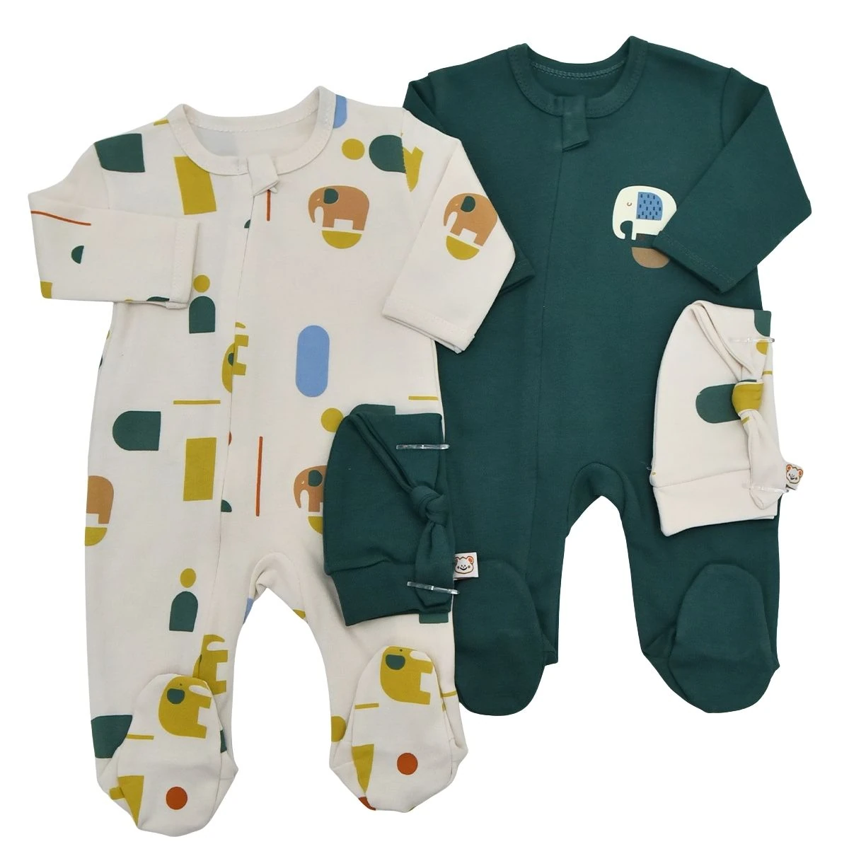 Fil Detay Şapka Tulum Set