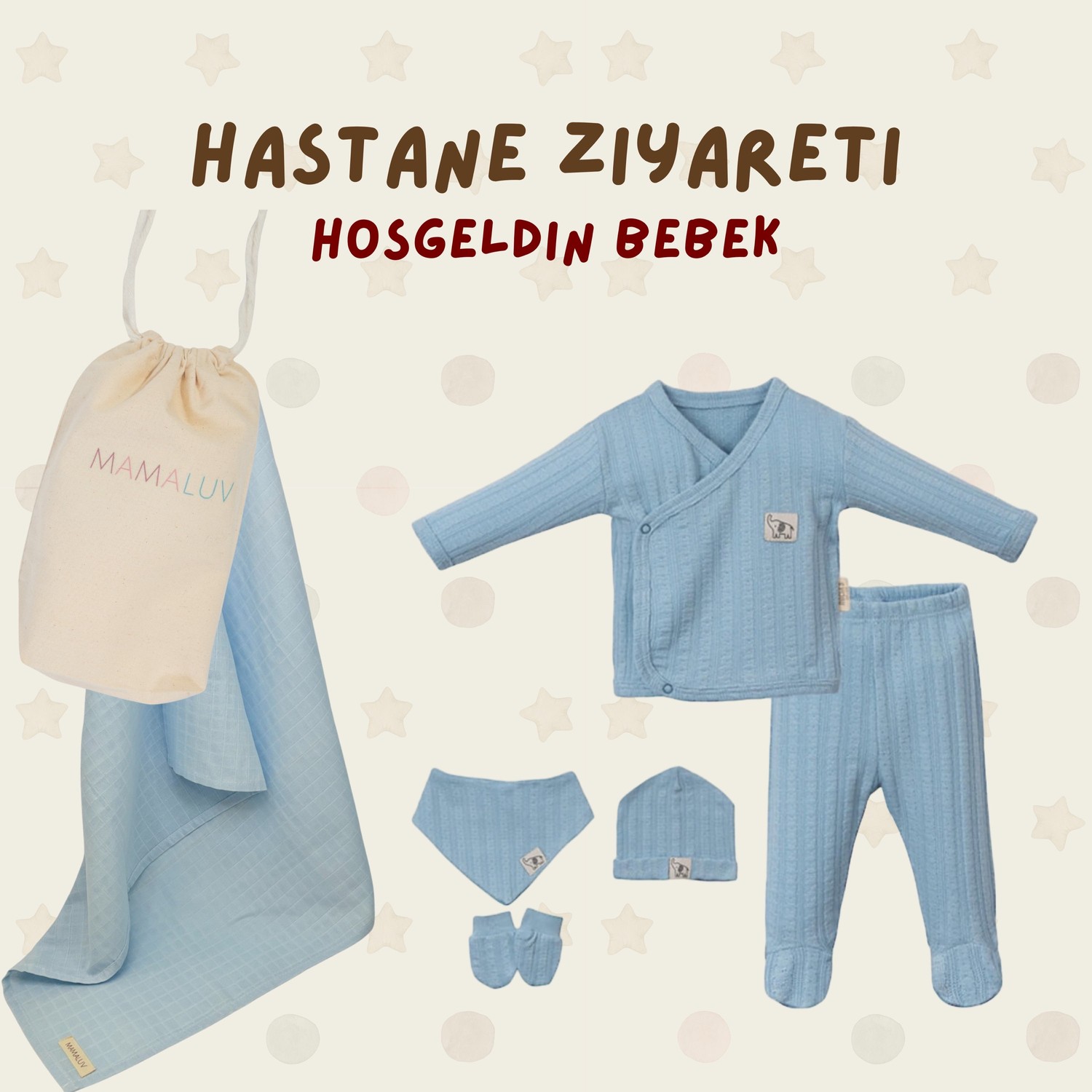 Hoşgeldin Bebek Hediyesi-Mavi