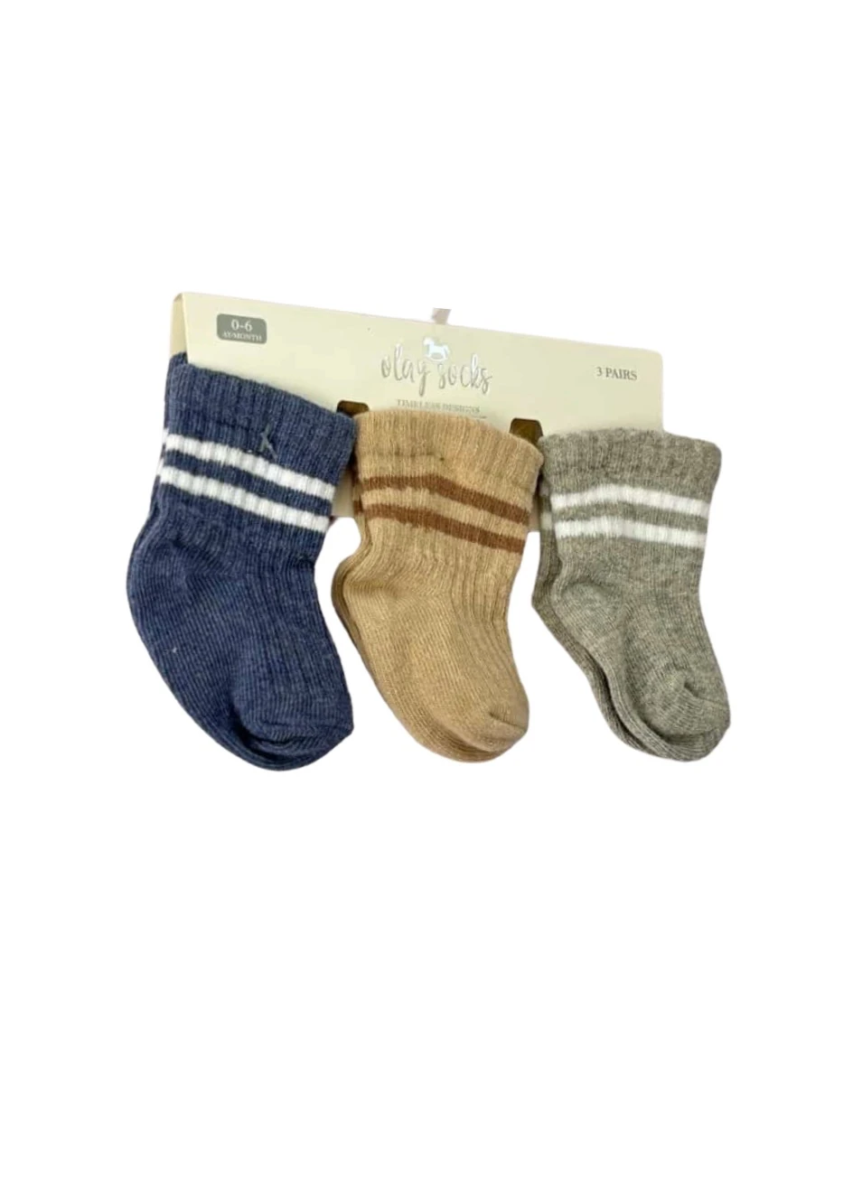 3’li Tenisçi Çorap 0-6 Ay
