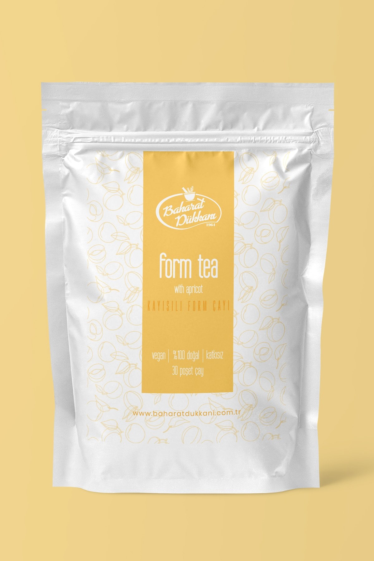 Form Tea - Kayısılı Form Çayı - Aylık Paket - Ve Kilo Vermeye Yardımcı Bitkisel Form Çayı