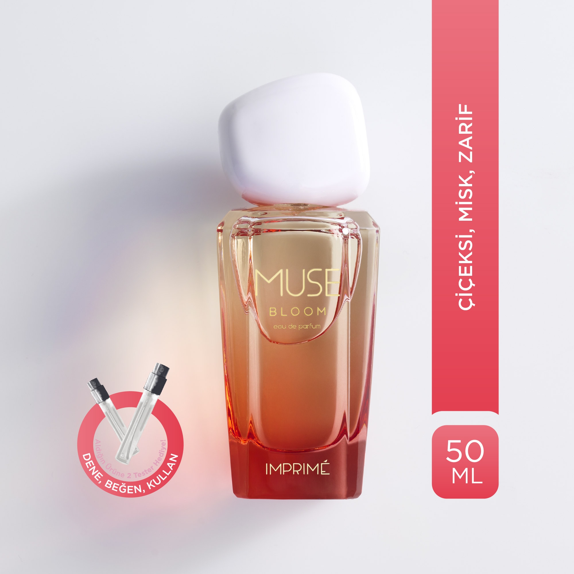  Muse Bloom EDP Kadın Parfüm 50 ml | Çiçeksi & Misk | Bergamot, Müge, Menekşe, Vanilya, Misk 