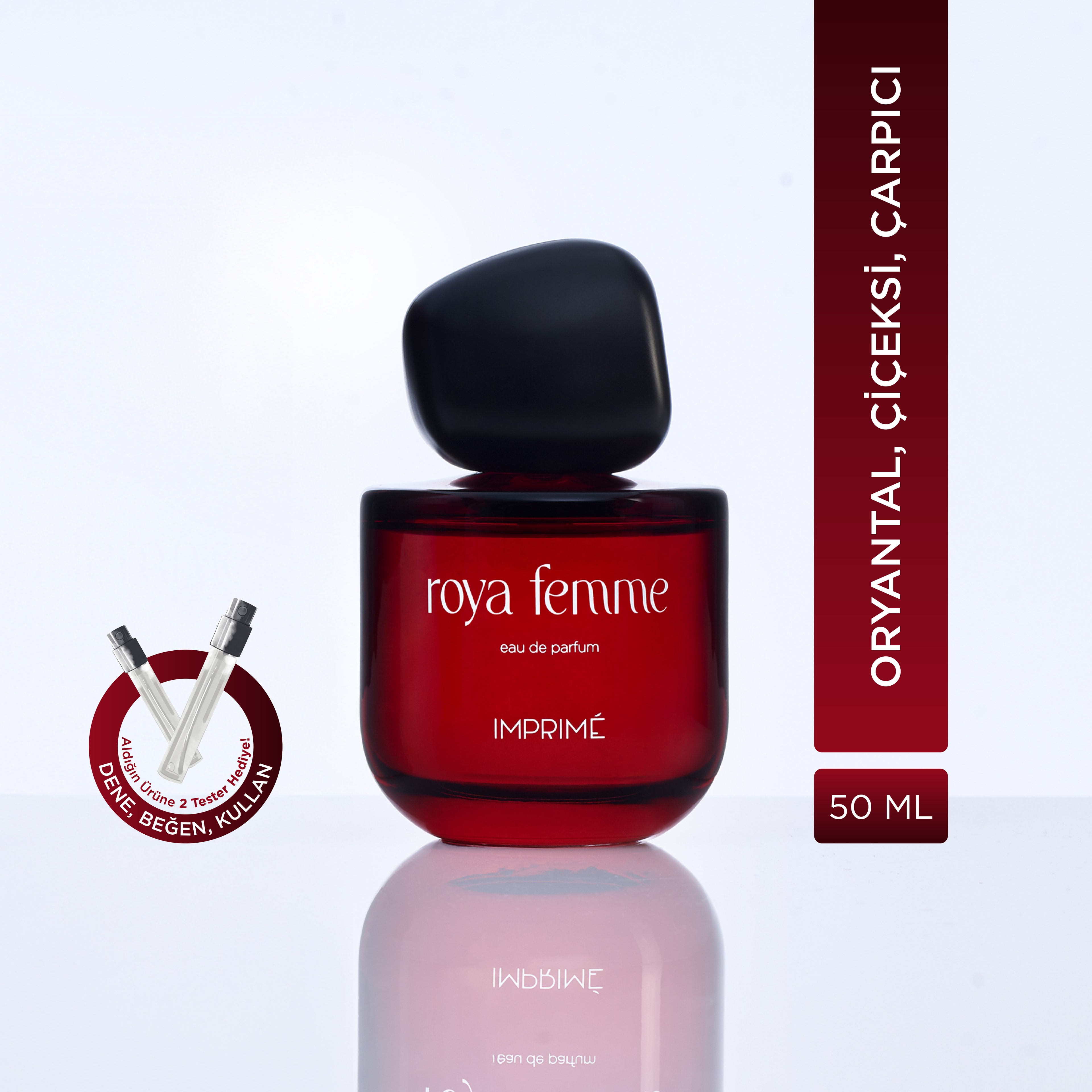 Imprime Roya Femme  EDP Kadın Parfüm 50ml | Oryantal & Çiçeksi |Biberiye, Sardunya, Sandal Ağacı, Vanilya 