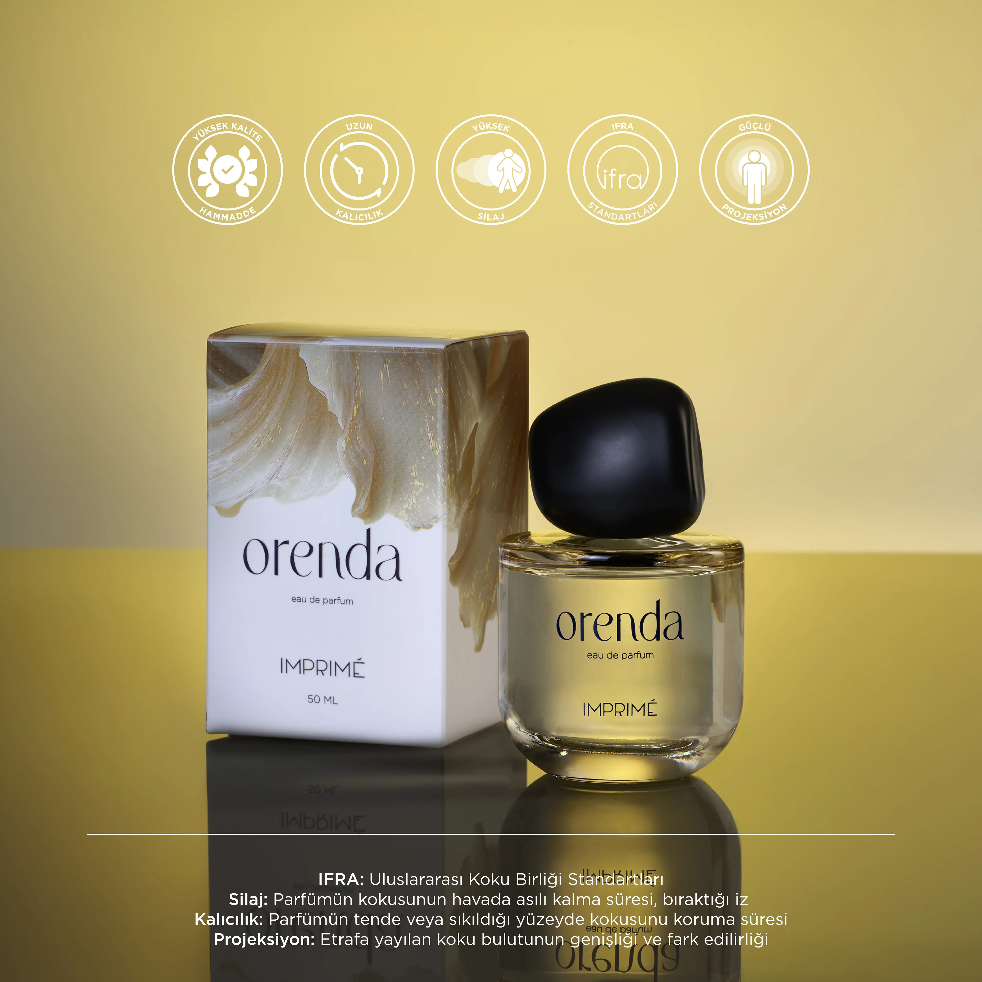 Imprime Orenda EDP Kadın Parfüm 50ml | Aromatik & Gurman | Vanilya, Kakao, Portakal, Bergamot, Lavanta 