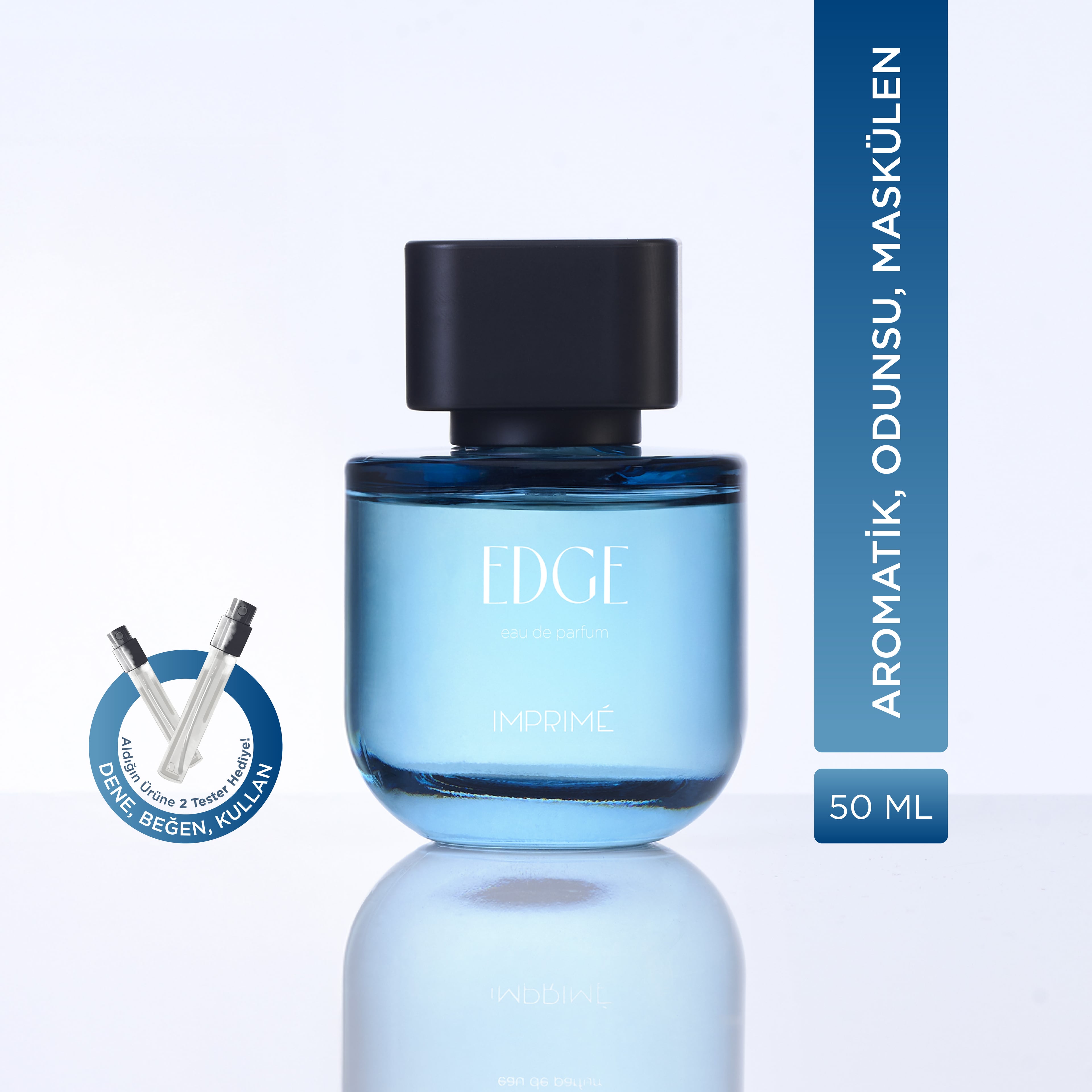 Imprime Edge EDP Kadın Parfüm 50ml | Aromatik & Odunsu | Bergamot, Limon, Pembe Biber, Lavanta, Amber, Misk