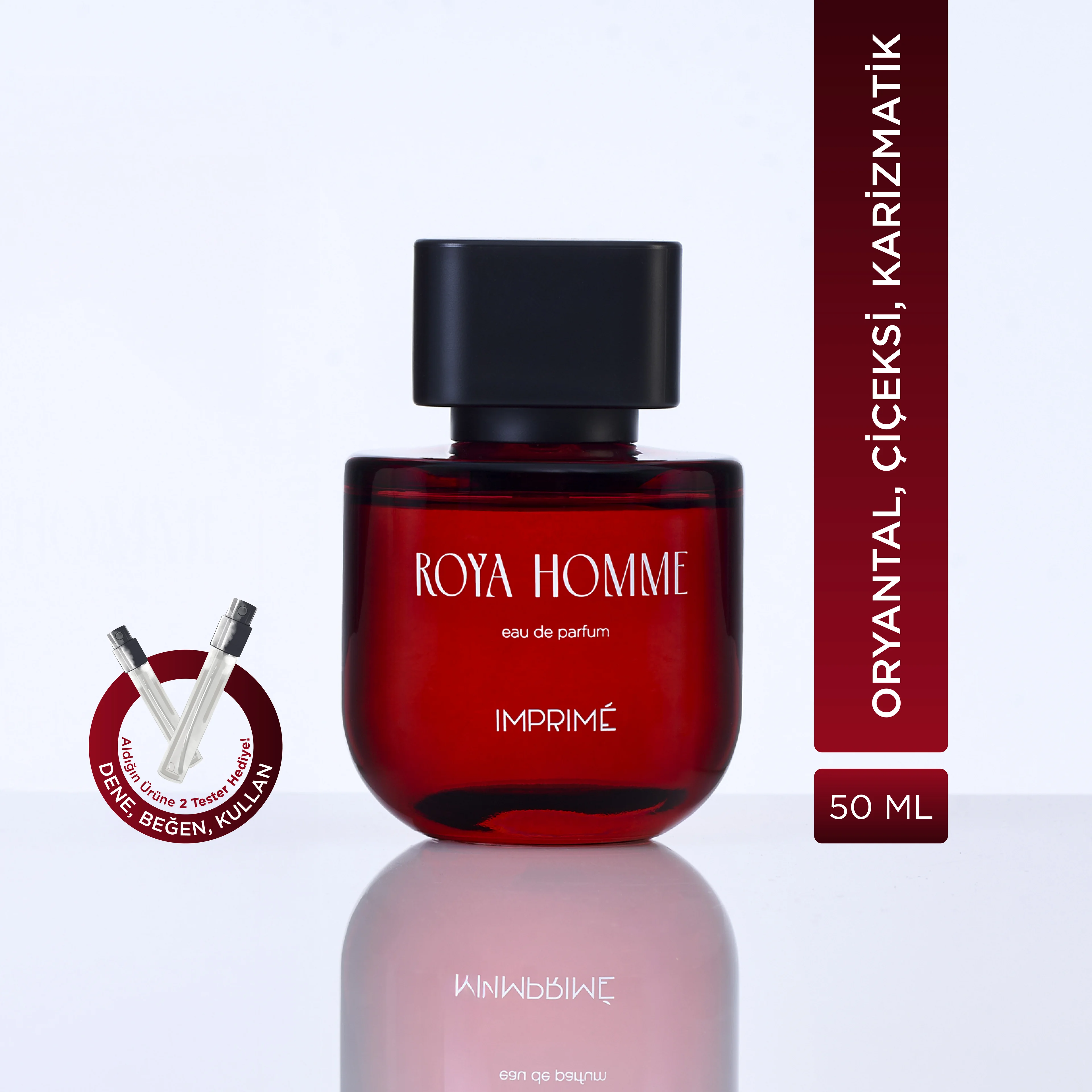 Imprime Roya Homme EDP Erkek Parfüm 50ml | Kırmızı Biber, Lavanta, Kaledonya Sandal Ağacı, Amber