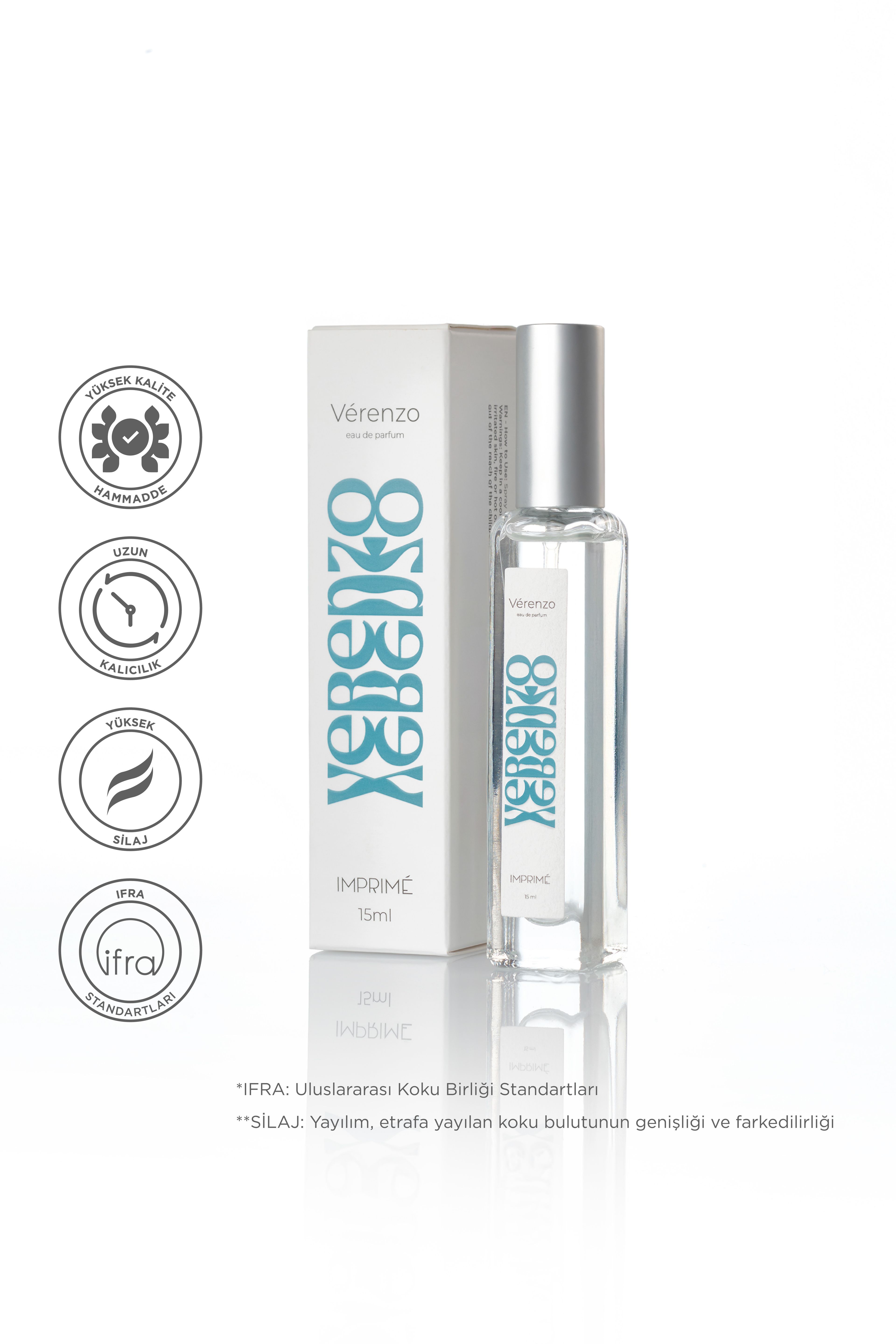 Imprime VÉRENZO Edp Parfüm 15 ml Seyahat Boy
