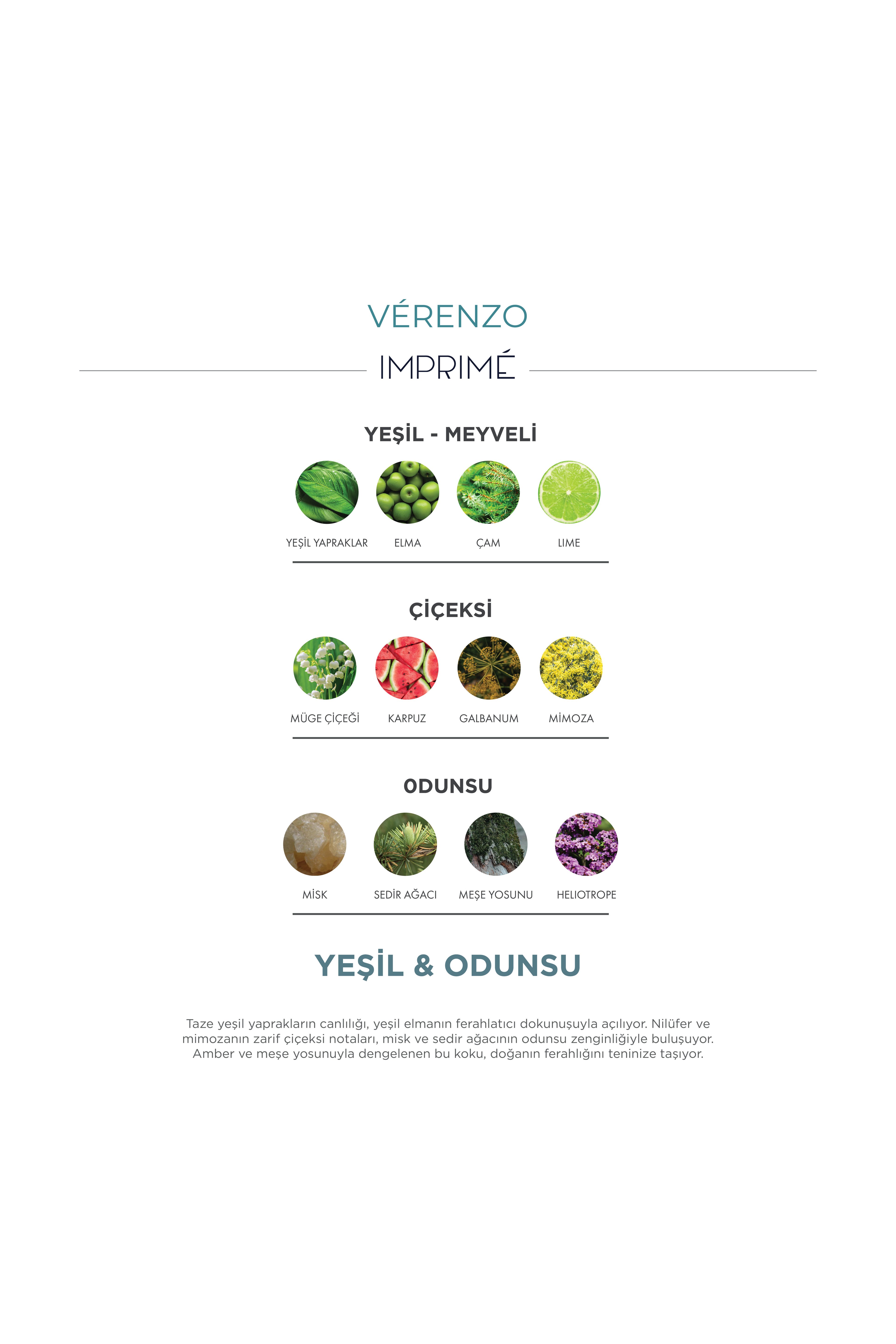 Imprime VÉRENZO Edp Parfüm 15 ml Seyahat Boy