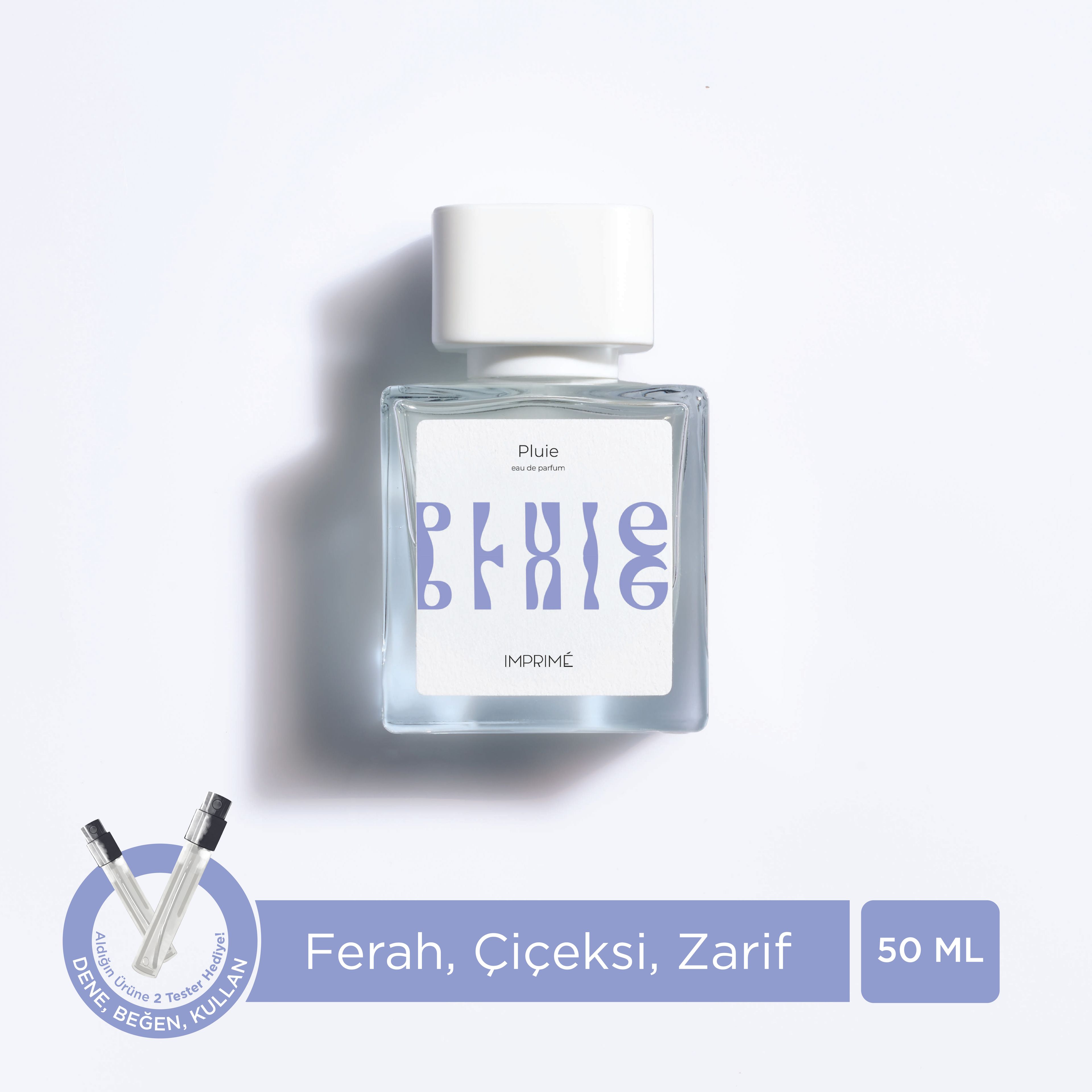 Pluie Edp Unisex Parfüm 50ml| Ferah Çiçeksi | Bergamot, Pembe Biber, Yağmur, Gül, Yasemin,çam, Misk