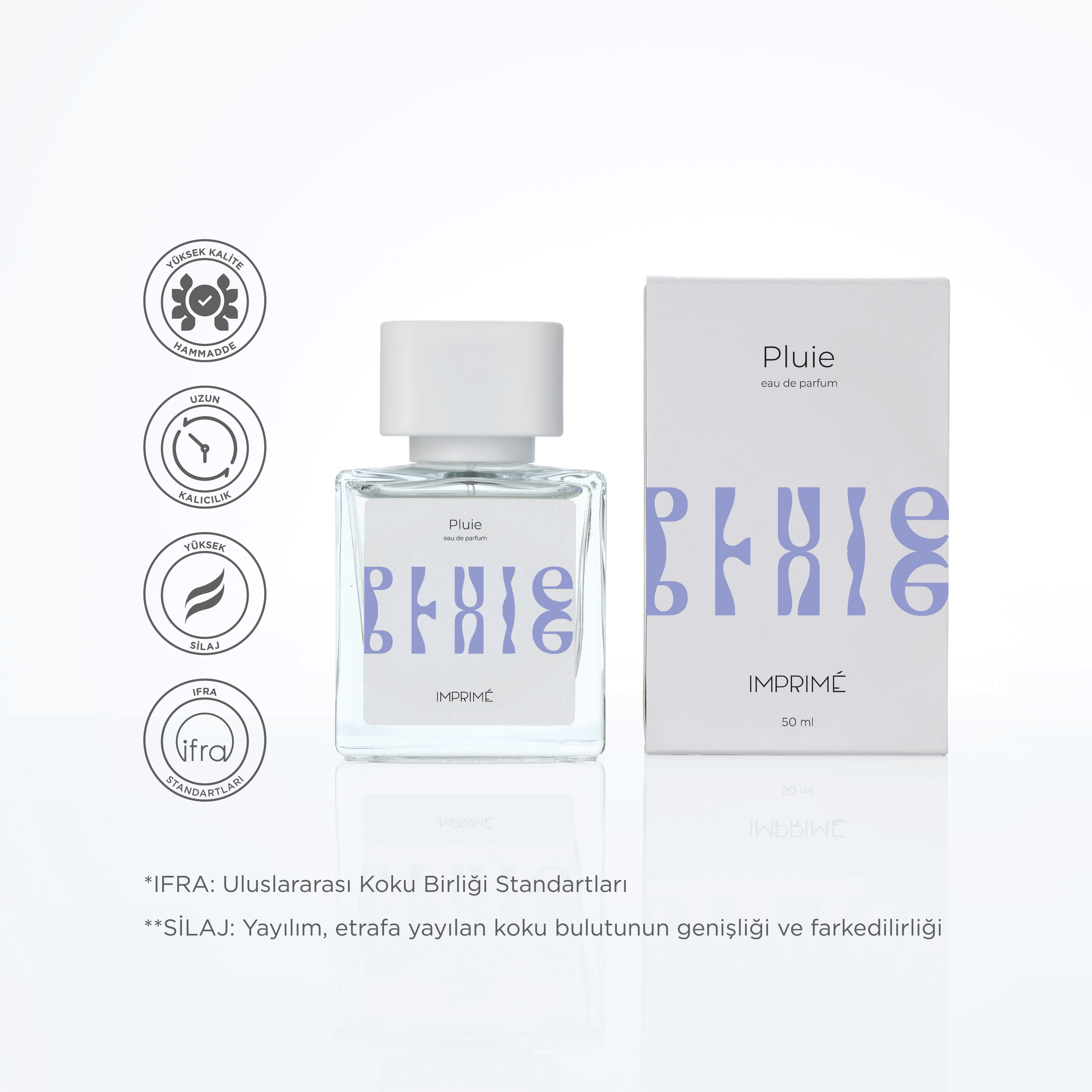 Pluie Edp Unisex Parfüm 50ml| Ferah Çiçeksi | Bergamot, Pembe Biber, Yağmur, Gül, Yasemin,çam, Misk
