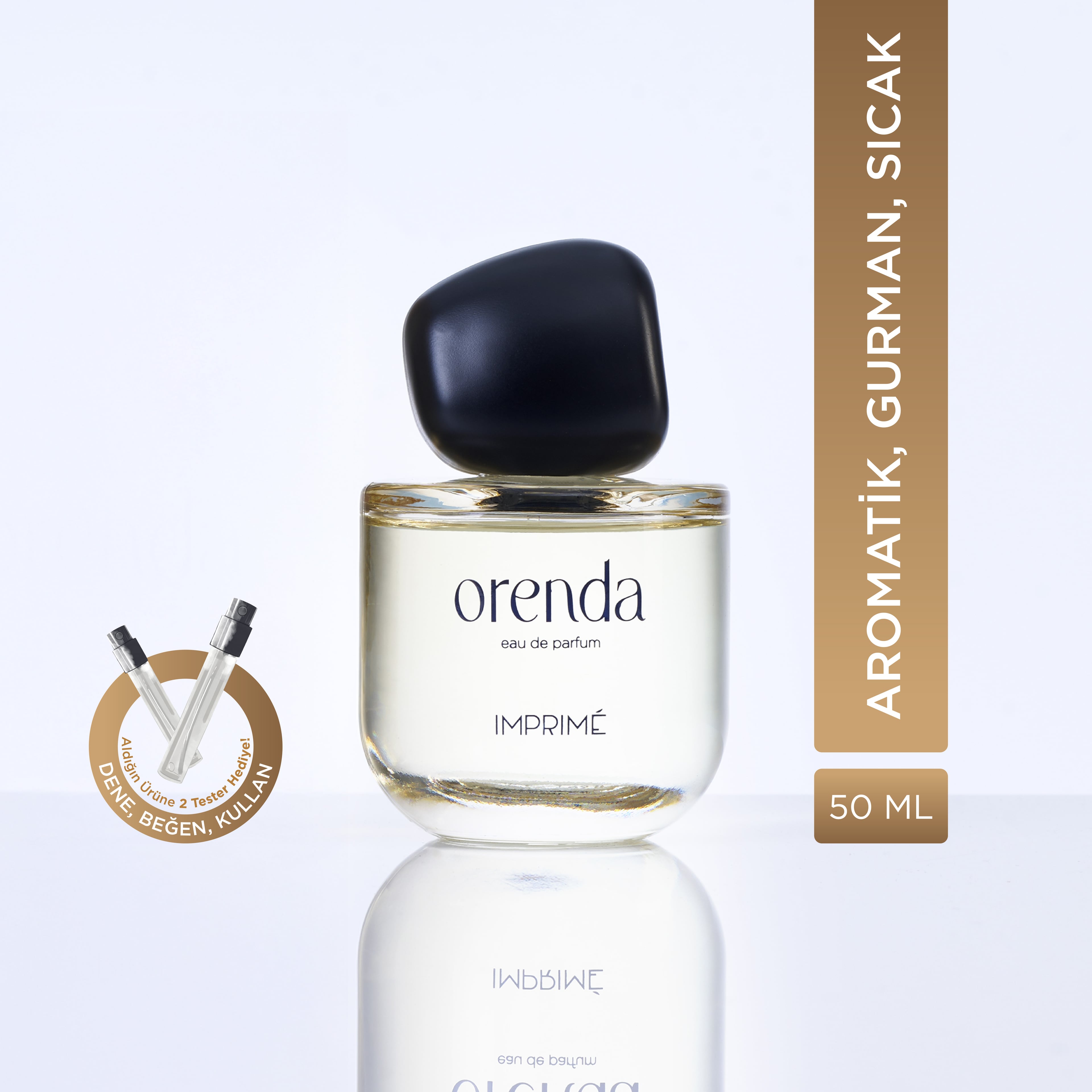 Imprime Orenda EDP Kadın Parfüm 50ml | Aromatik & Gurman | Vanilya, Kakao, Portakal, Bergamot, Lavanta 