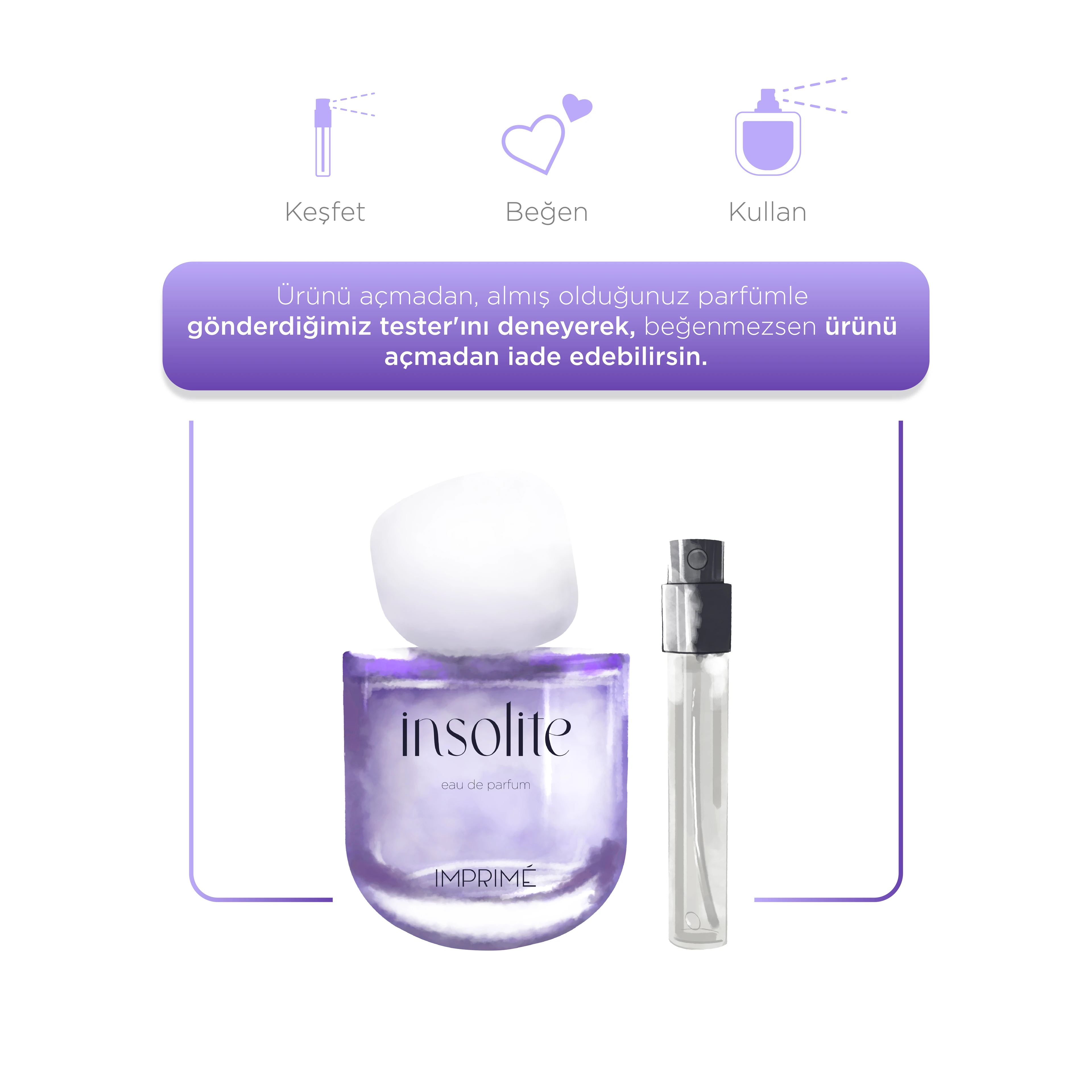  Imprime Insolite EDP Kadın Parfüm 50ml | Oryantal & Çiçeksi | Limon, Portakal Çiçeği, Gül, Yasemin, Misk