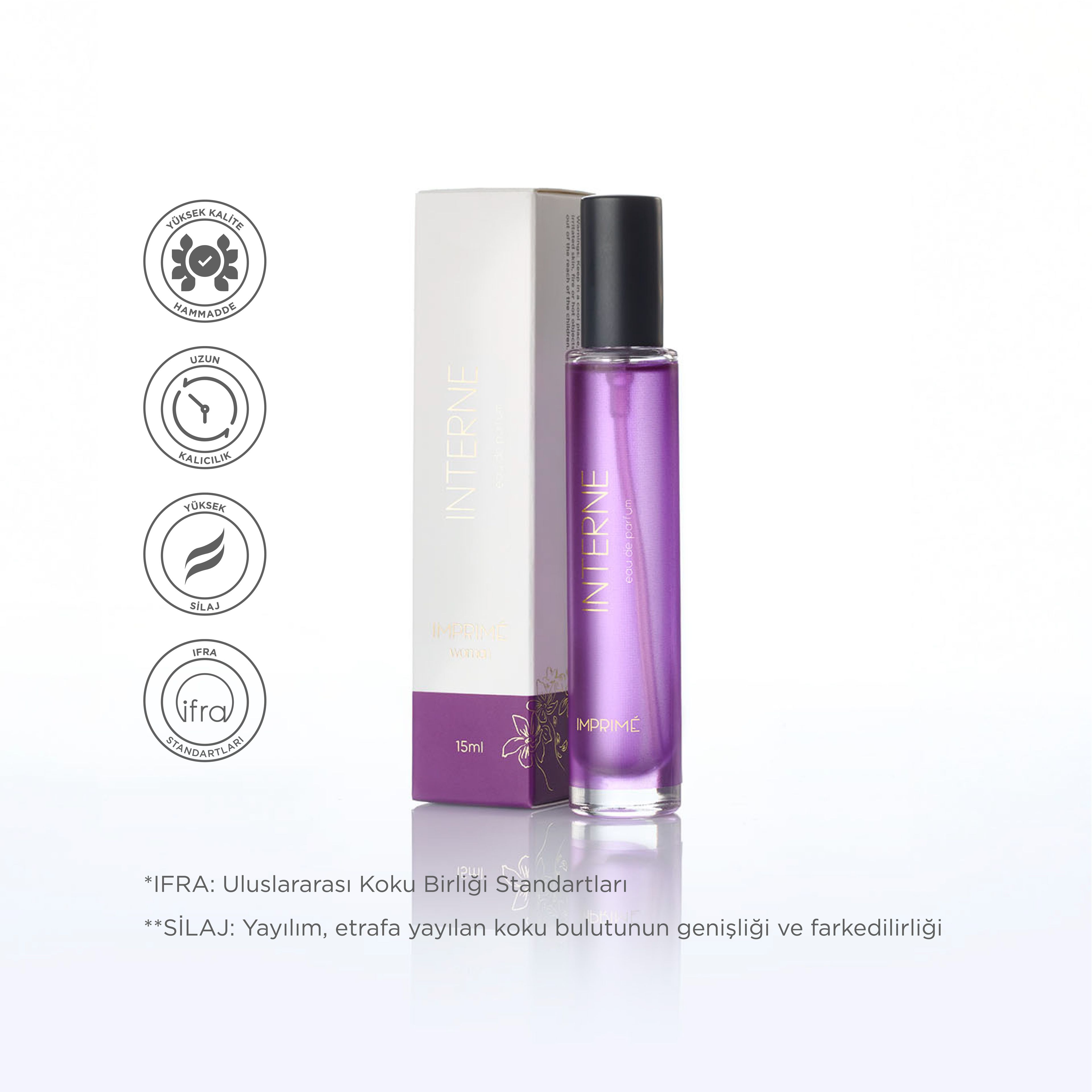 Interne Edp 15 ml Seyahat Boy Kadın Parfümü