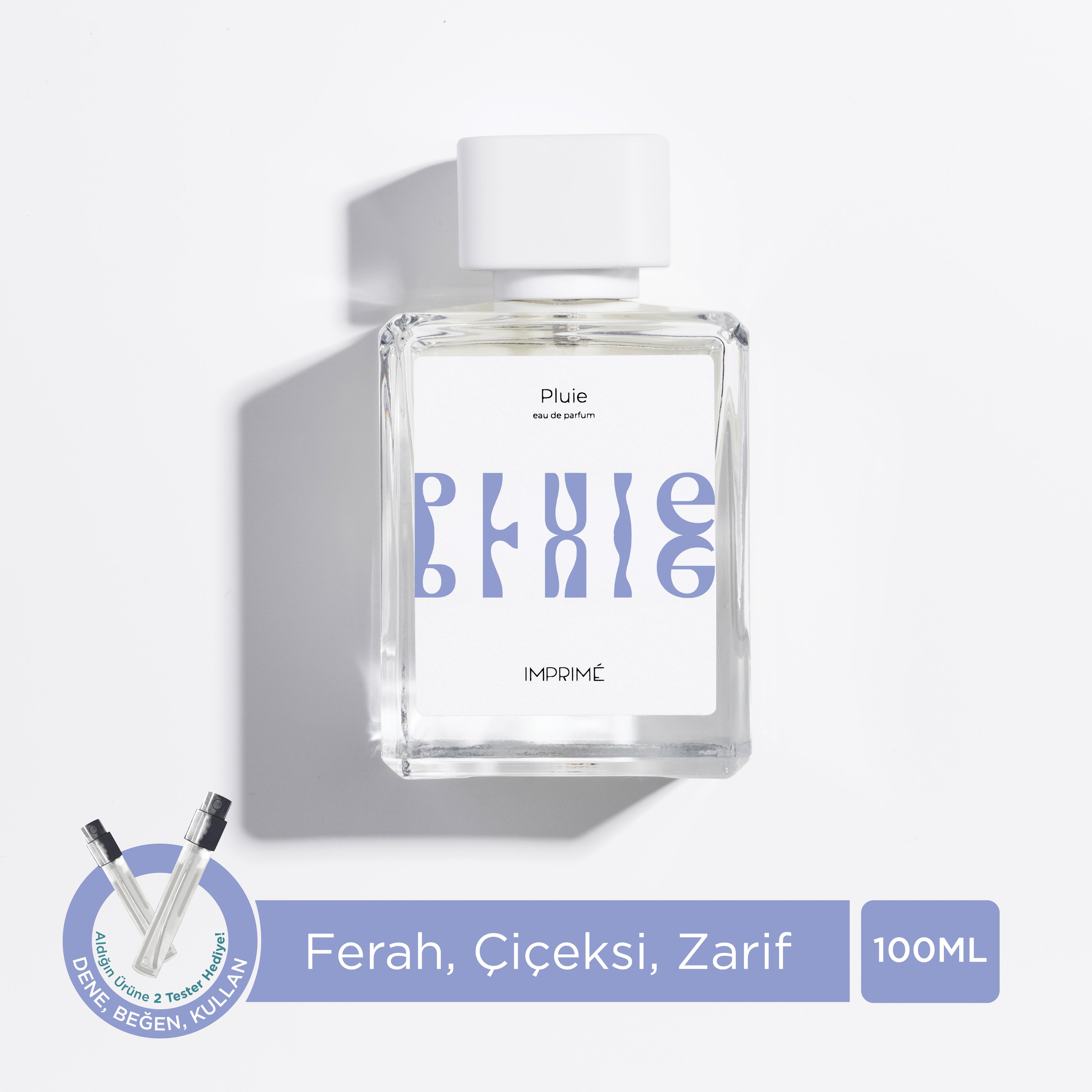 Pluie EDP 100 ml Parfüm | Ferah Çiçeksi | Bergamot, Pembe Biber, Yağmur, Gül, Yasemin, Çam, Misk