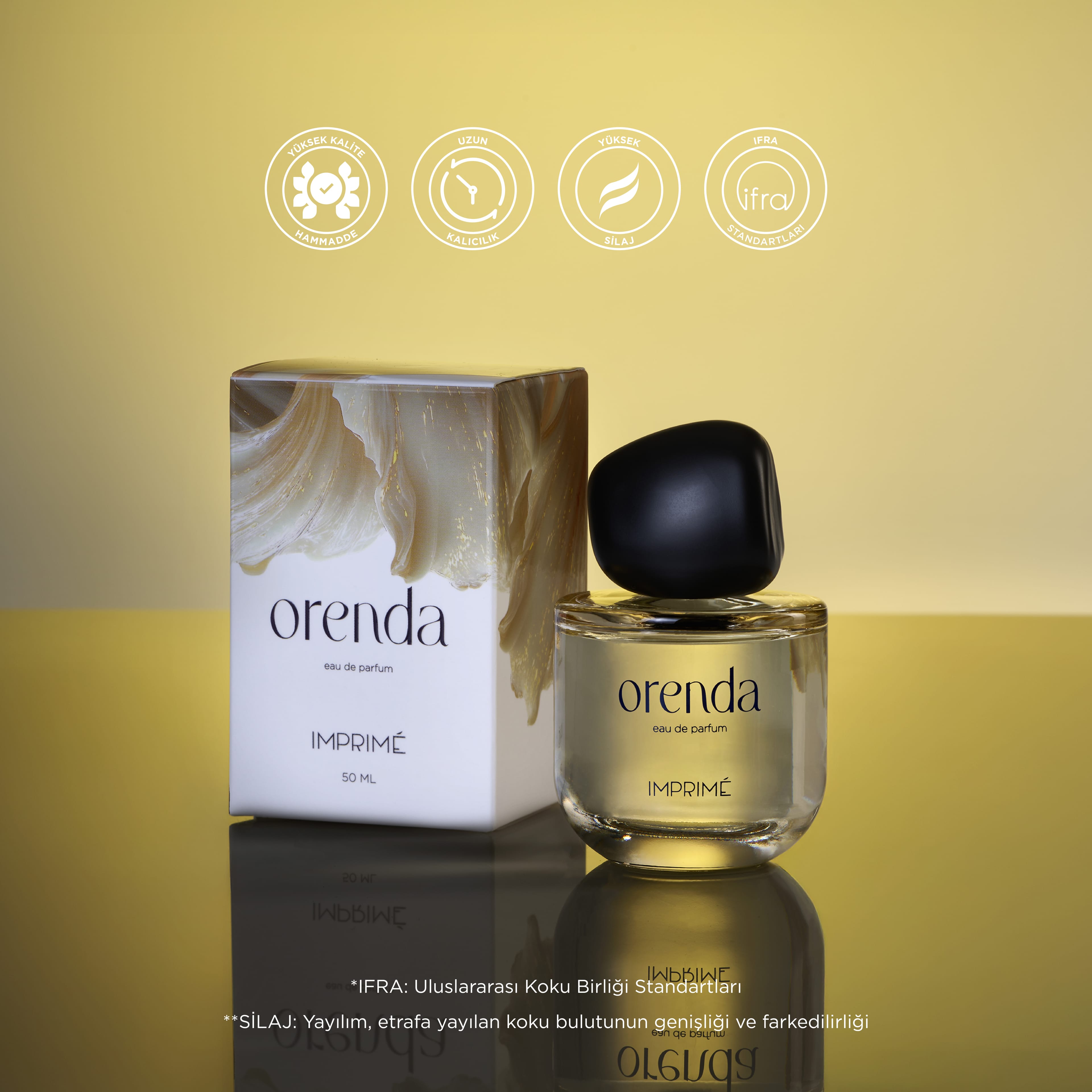 Imprime Orenda EDP Kadın Parfüm 50ml | Aromatik & Gurman | Vanilya, Kakao, Portakal, Bergamot, Lavanta 