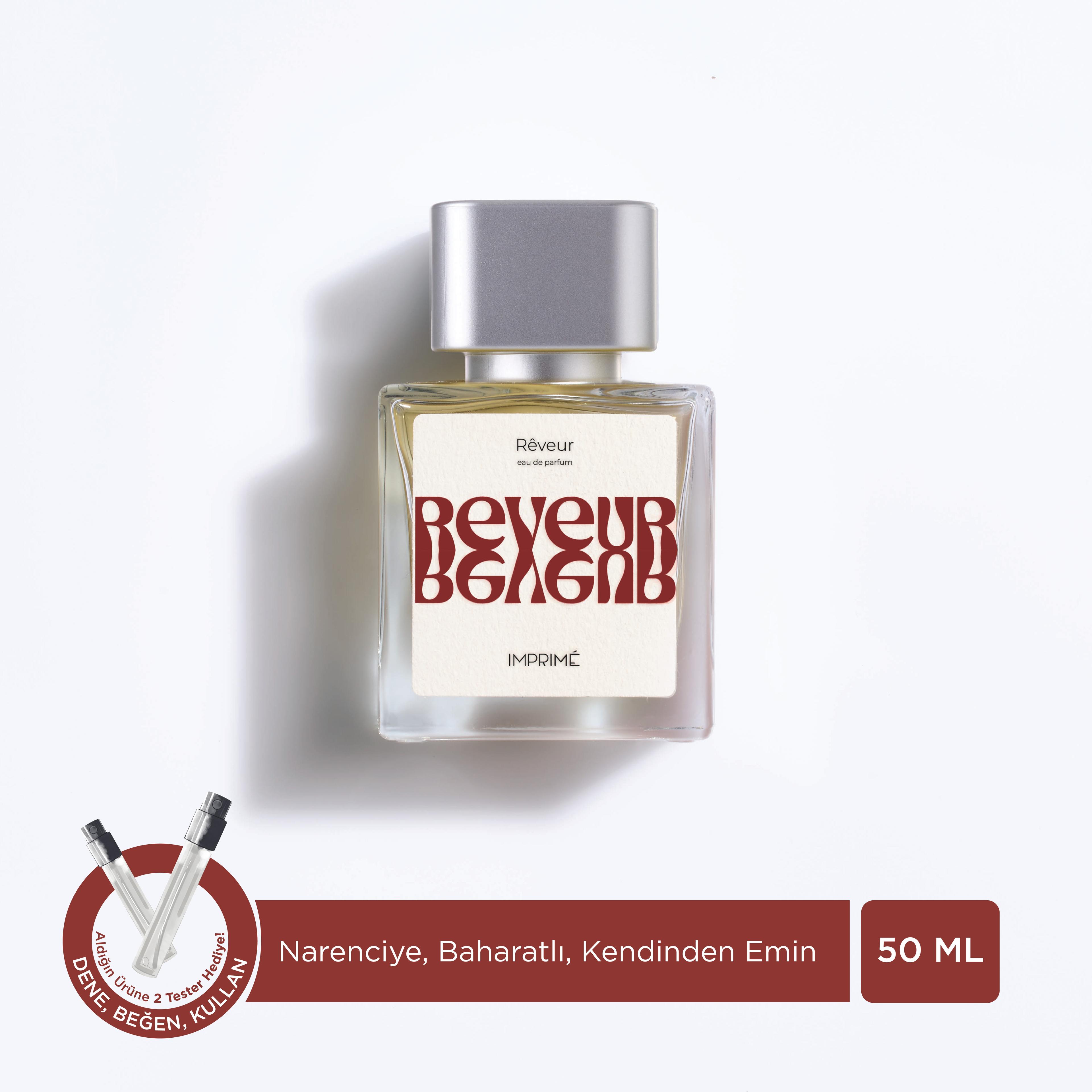 Rêveur Edp Unisex Parfüm 50ml | Narenciye, Baharat |mandalina, Elma, Biberiye, Gül, Vanilya, Sandal