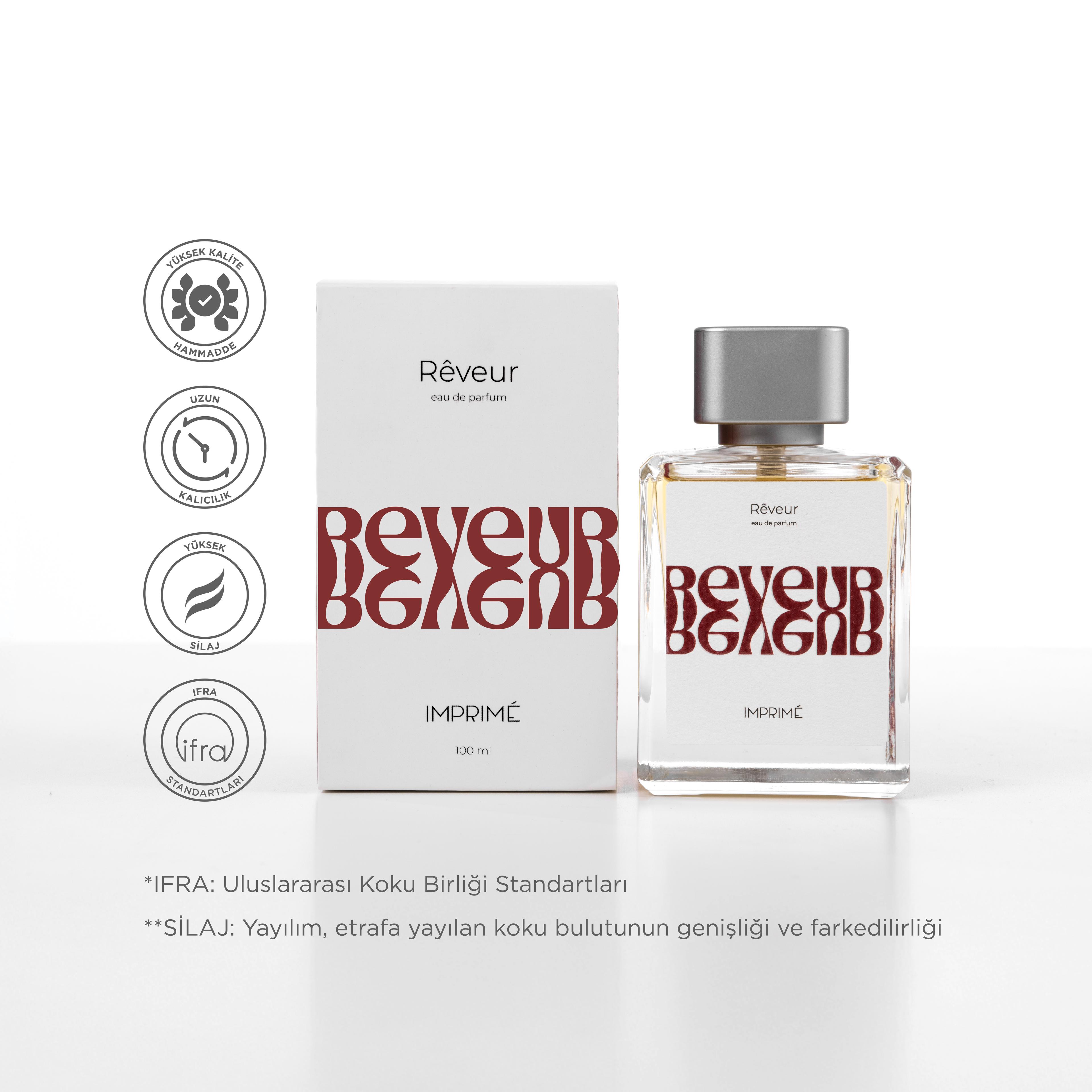 Rêveur EDP 100ml Parfüm | Narenciye, Baharatlı | Mandalina, Elma, Biberiye, Gül, Vanilya, Sandal