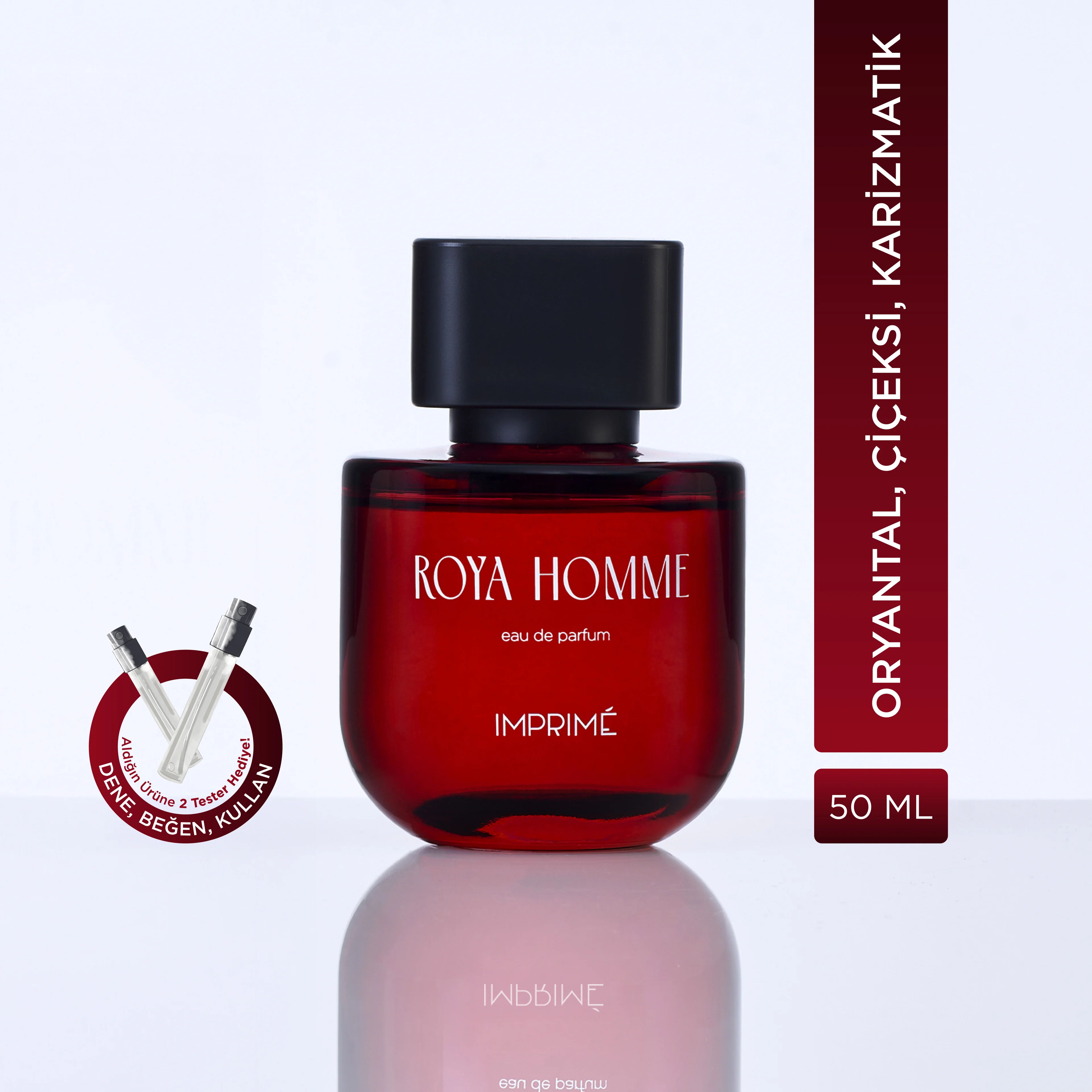 Imprime Roya Homme EDP Erkek Parfüm 50ml | Kırmızı Biber, Lavanta, Kaledonya Sandal Ağacı, Amber