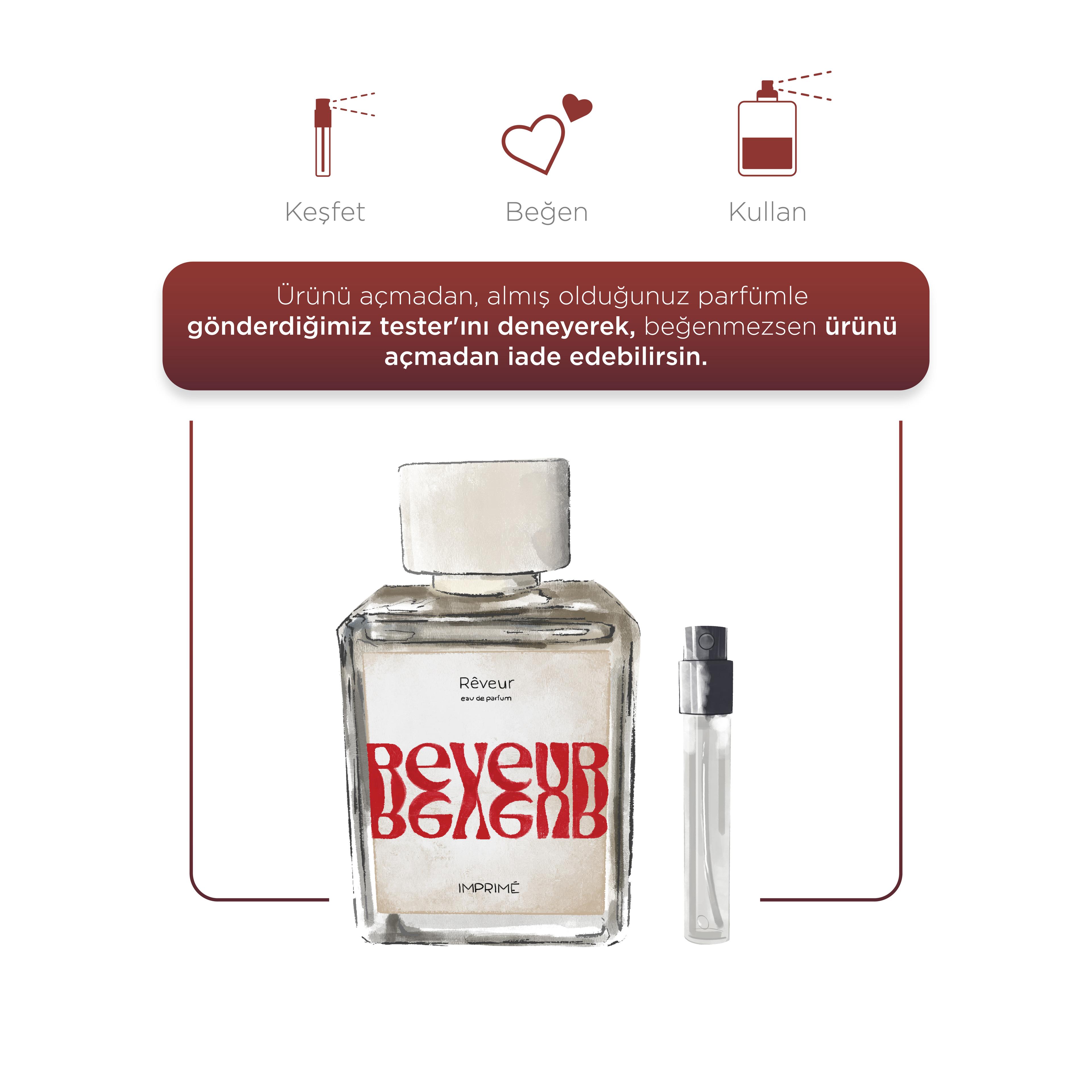 Rêveur Edp Unisex Parfüm 50ml | Narenciye, Baharat |mandalina, Elma, Biberiye, Gül, Vanilya, Sandal
