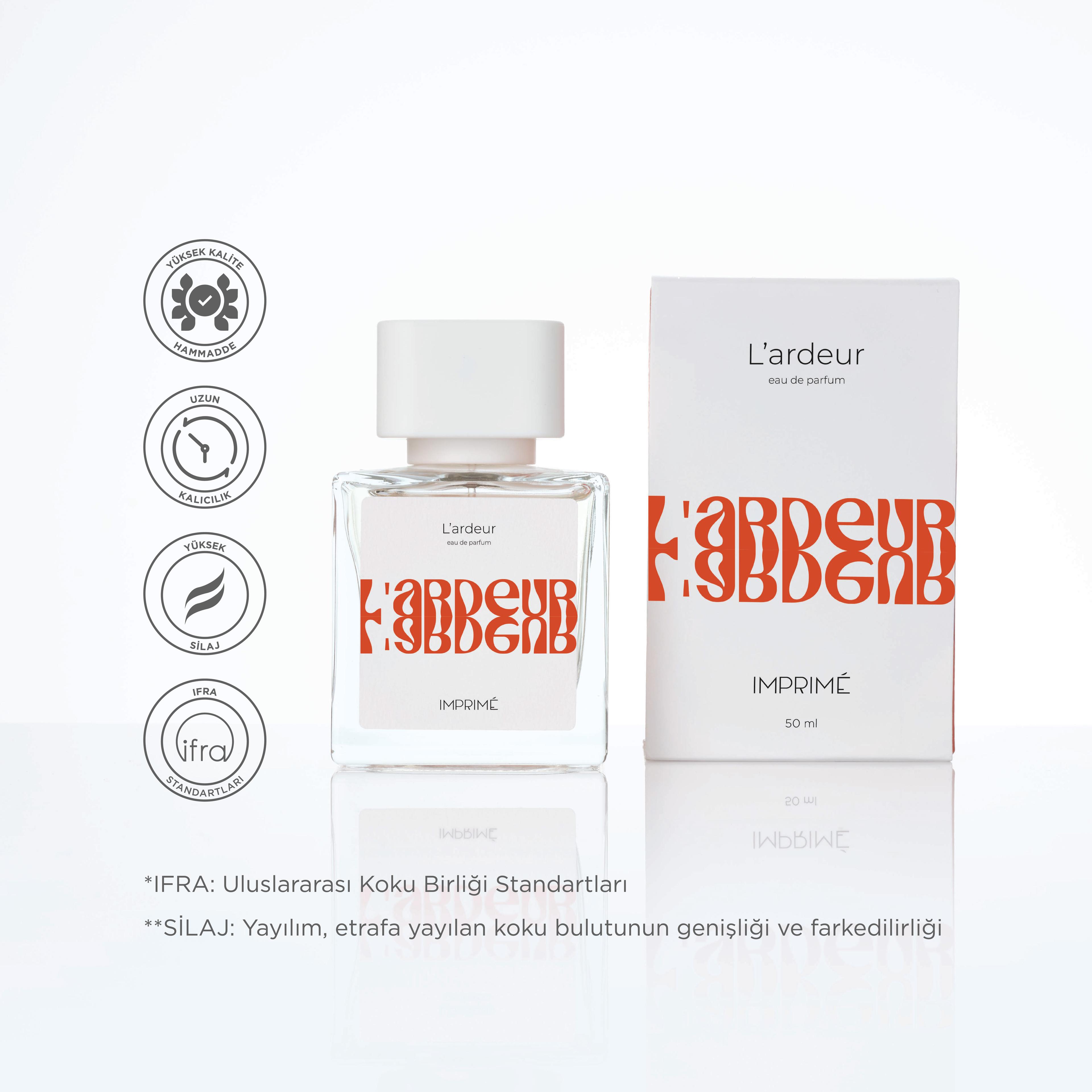 L'ardeur Edp Unisex Parfüm 50ml | Oryantal, Çiçeksi | Ahududu, Safran, Gül, Manolya, Amber, Vetiver