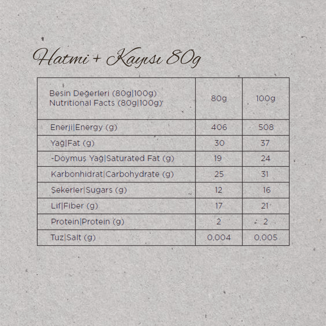 Keçiboynuzu Barı | Kayısı + Hatmi, Kutu (10 Adet)