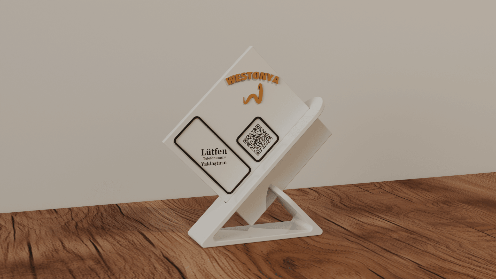 Restoran ve Kafelere Özel Masaüstü NFC ve QR Menü (Kişiselleştirilebilir)